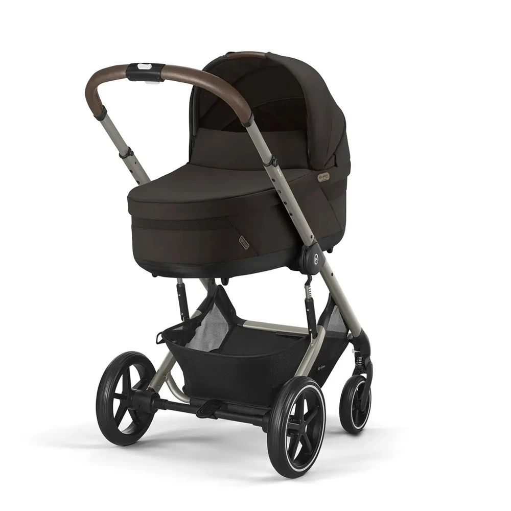 Cybex Balios S LUX NEW 3 в 1 Chocolate Brown 2025 с автокреслом Cybex Cloud T i-Size Sepia Black, с дождевиком и адаптерами