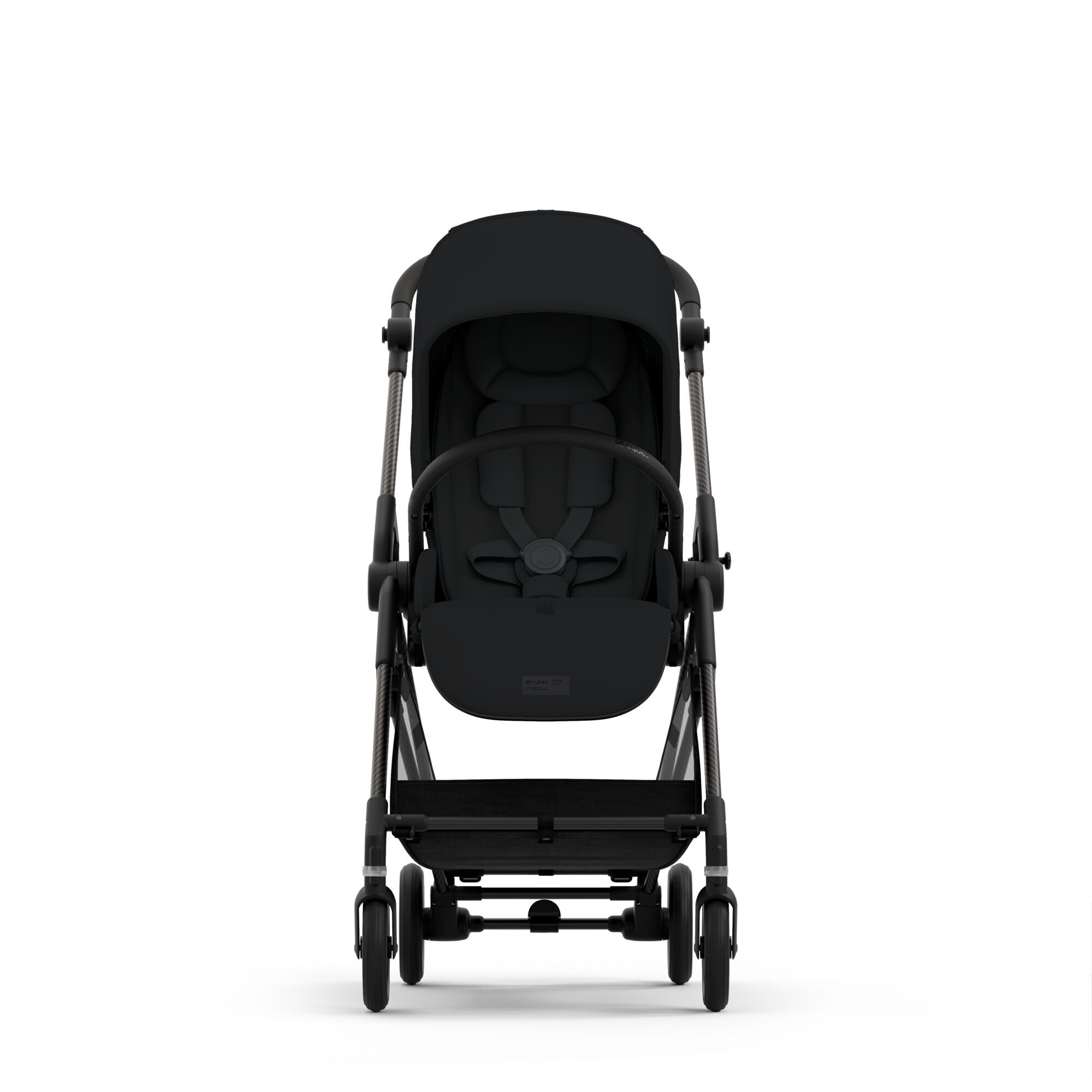 Коляска прогулочная Cybex Melio Carbon Magic Black с дождевиком