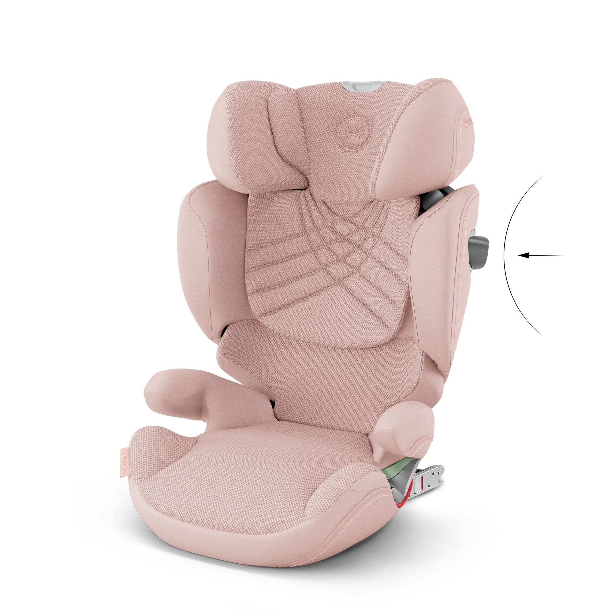 Автокресло Cybex Solution T i-Fix Peach Pink Plus 3-12 лет (15-36 кг), трансформируется в бустер, Isofix, i-Size R129
