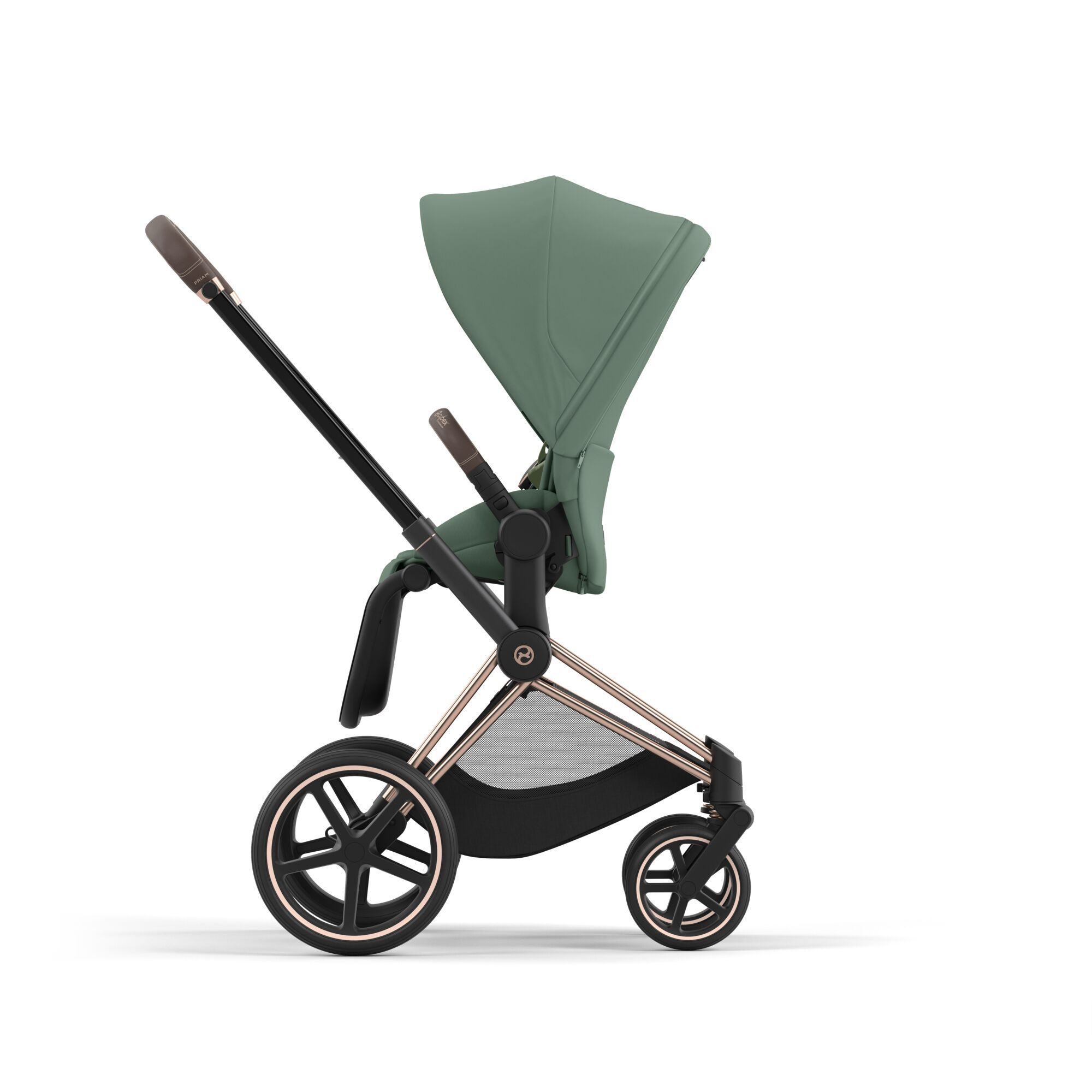 Коляска CYBEX Priam IV Rosegold 2 в 1 Leaf Green