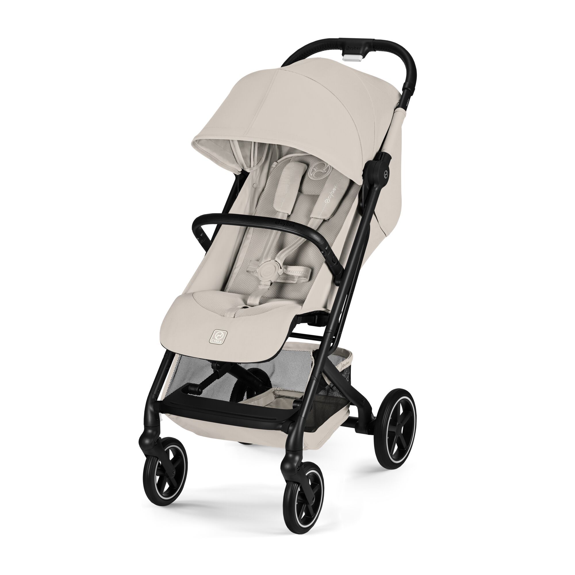 Коляска Cybex Beezy Dune Grey 2026 с бампером и дождевиком