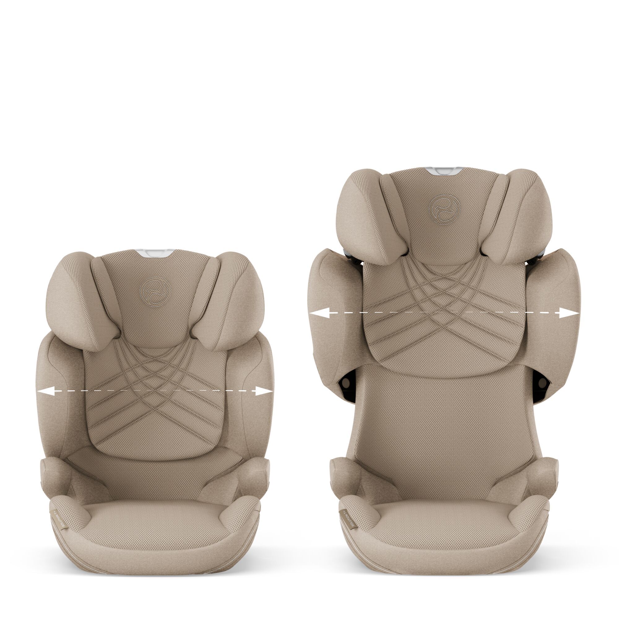 Автокресло Cybex Solution T i-Fix Cozy Beige Plus 3-12 лет (15-36 кг), трансформируется в бустер, Isofix, i-Size R129