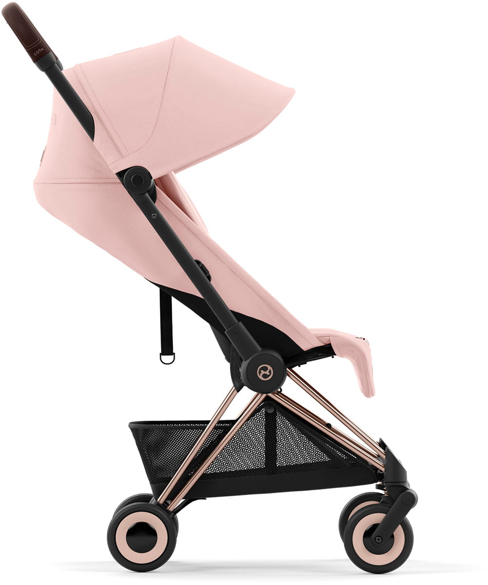 Коляска CYBEX Coya Rosegold / Peach Pink + Бампер +Дождевик