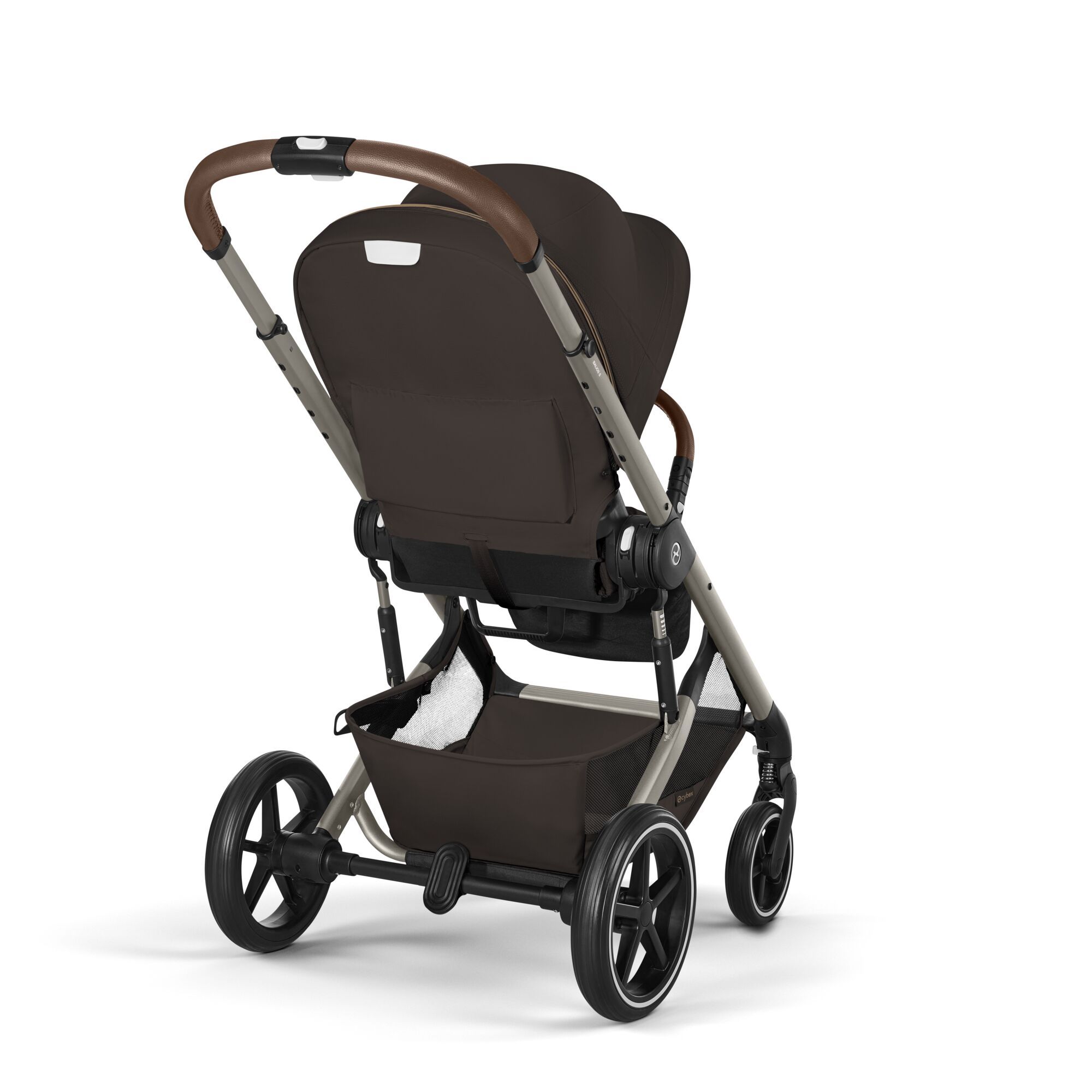 NEW Коляска 2 в 1 Cybex Balios S LUX 2026 Chocolate Brown с дождевиками