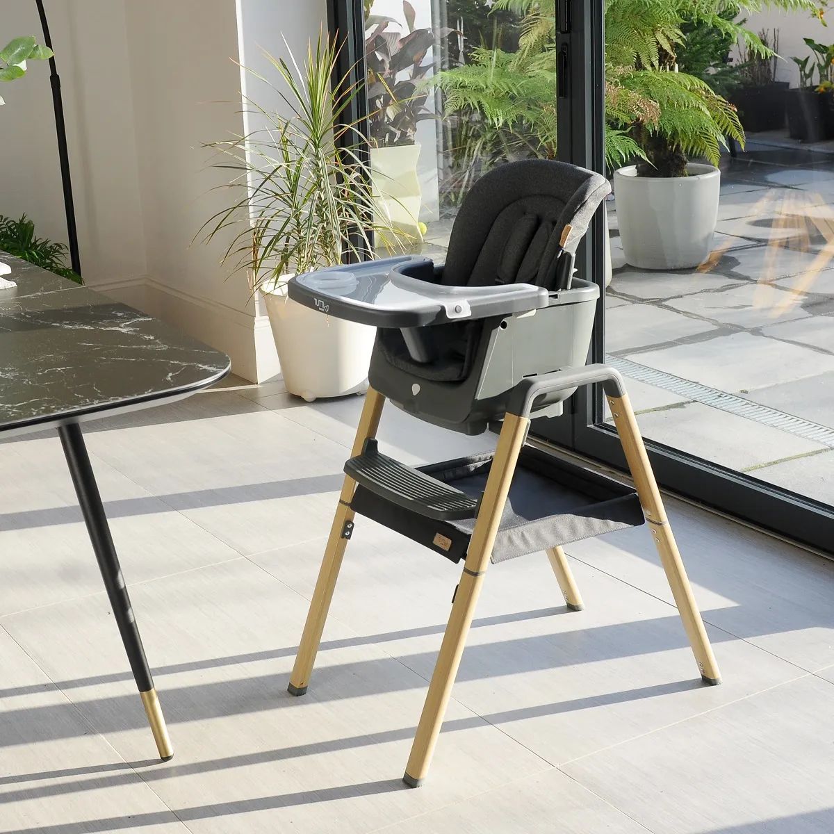 Стул Tutti Bambini для кормления High chair NOVA Complete Grey/Oak 611010/3590B