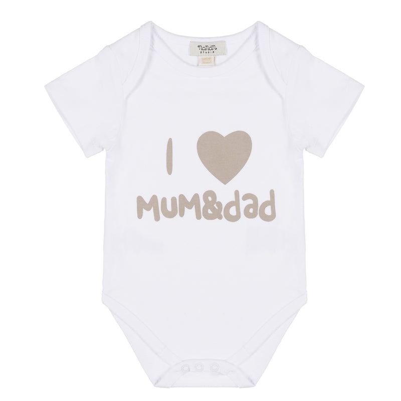 Боди Nanan "I love Mum & Dad" 1 мес