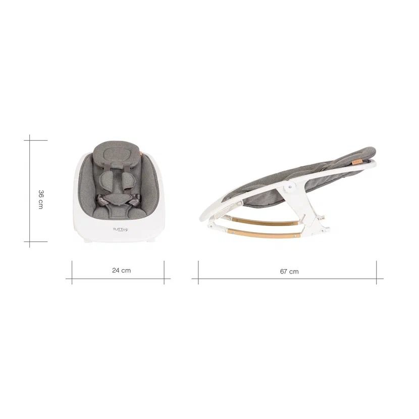 Стул Tutti Bambini для кормления High chair NOVA Complete Grey/Oak 611010/3590B