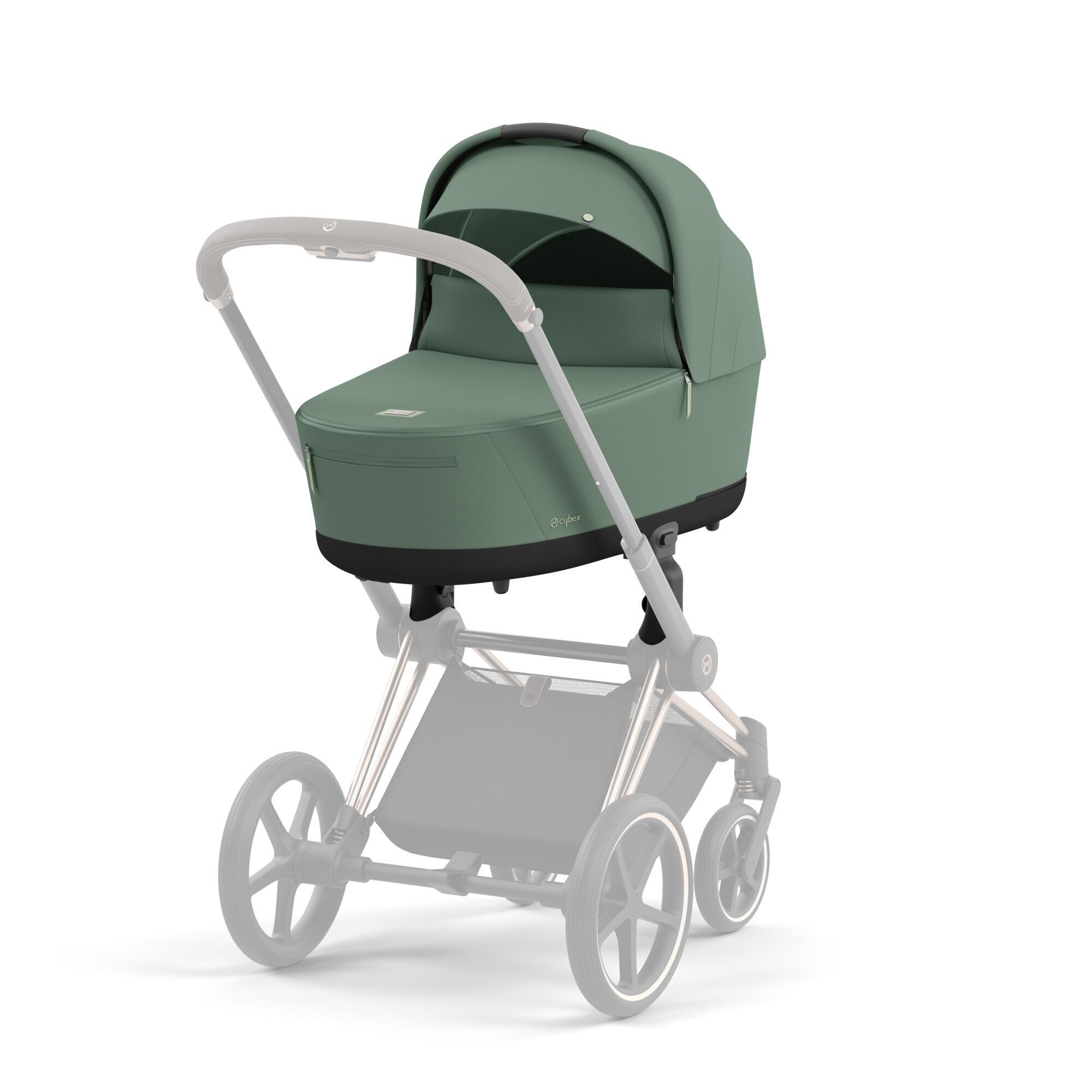 Коляска CYBEX Priam IV Rosegold 2 в 1 Leaf Green