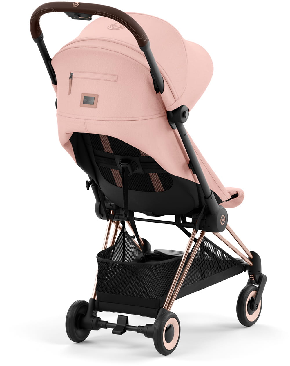 Коляска CYBEX Coya Rosegold / Peach Pink + Бампер +Дождевик
