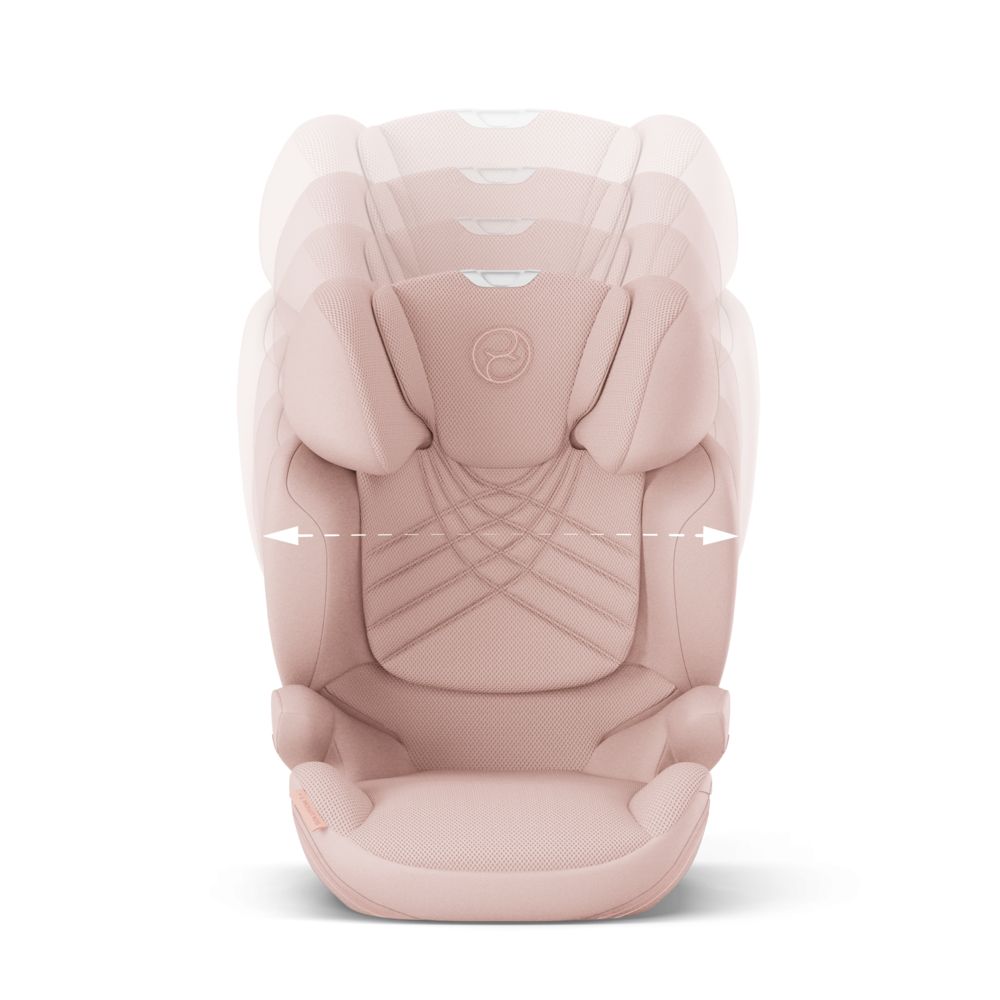 Автокресло Cybex Solution T i-Fix Peach Pink Plus 3-12 лет (15-36 кг), трансформируется в бустер, Isofix, i-Size R129