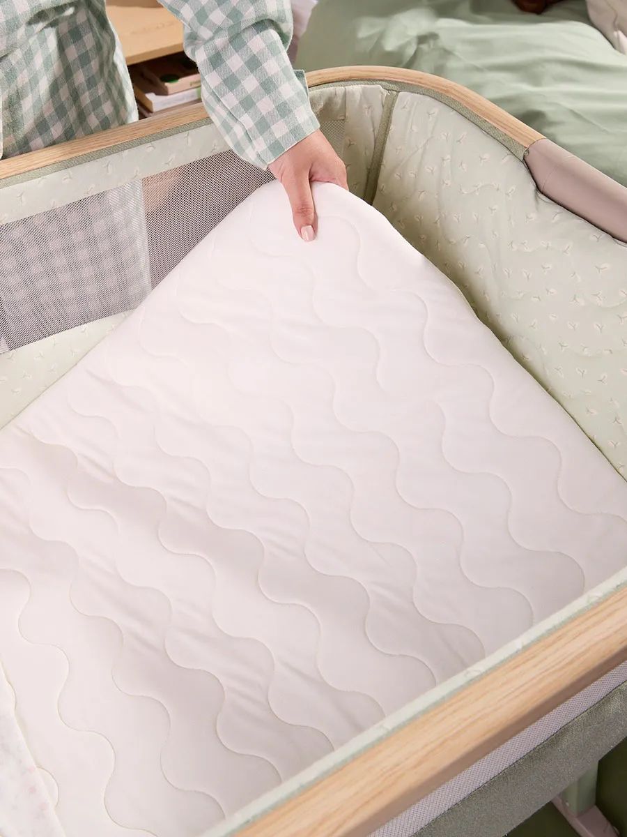 Кровать (колыбель) Tutti Bambini CoZee Air 2 51х80,5 см Дуб/Зеленый (Drifted Oak/Eucalyptus) c колесами 211207/3960