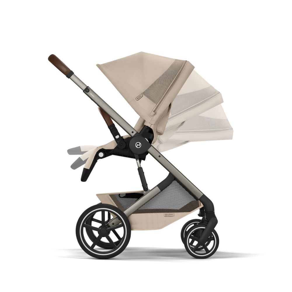 NEW Коляска Cybex Balios S LUX 2026 Almond Beige с дождевиком