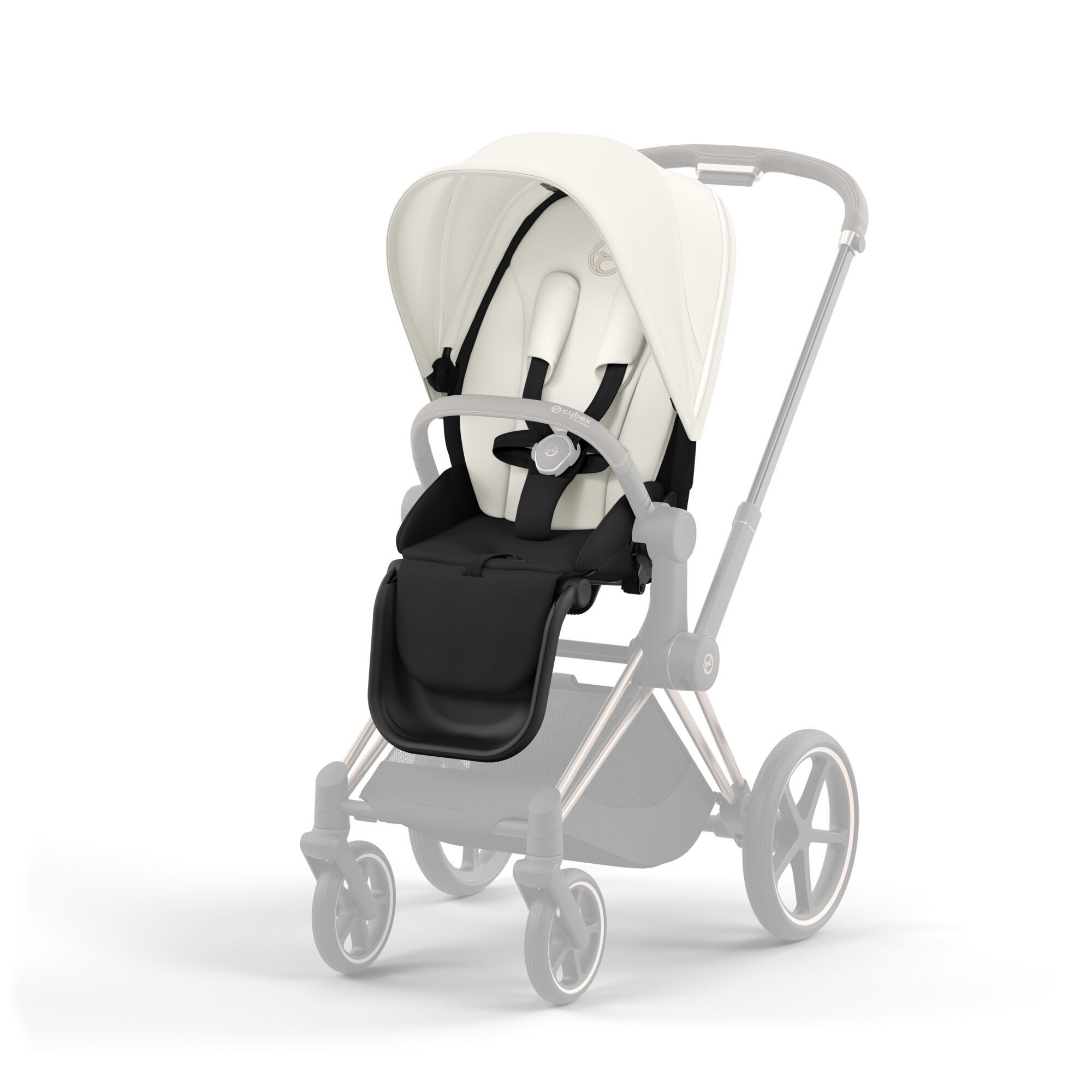 Коляска CYBEX Priam IV Rosegold 2 в 1 Off White