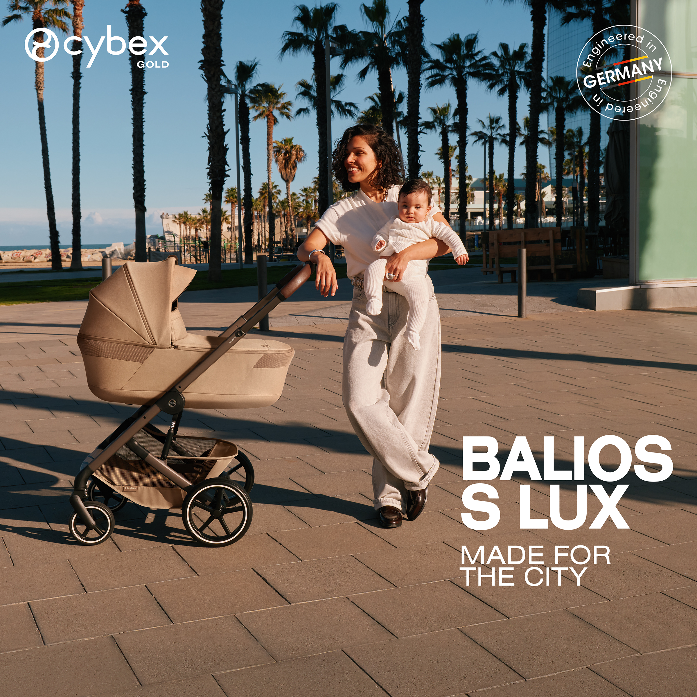 NEW Коляска 2 в 1 Cybex Balios S LUX 2026 Moon Black с дождевиками