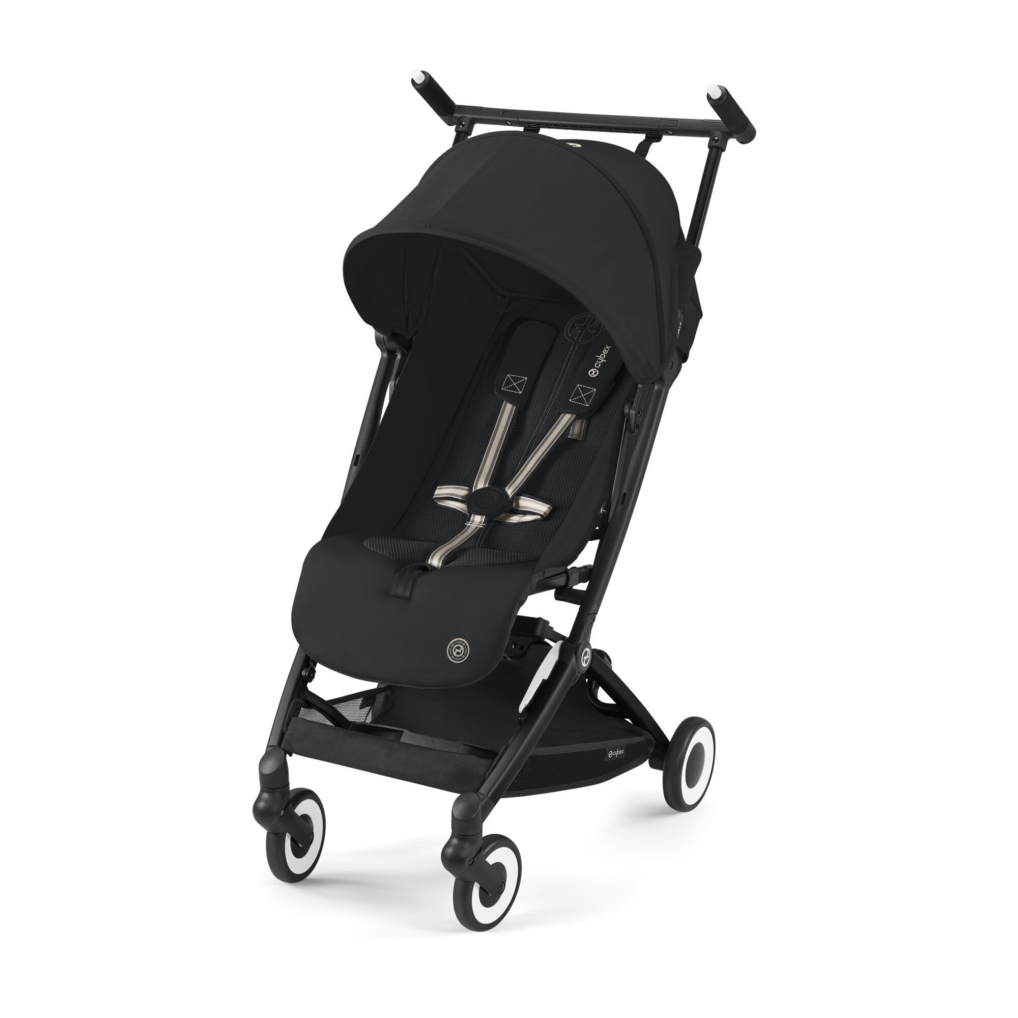 Детская коляска CYBEX Libelle BLK Magic Black с дождевиком и бампером