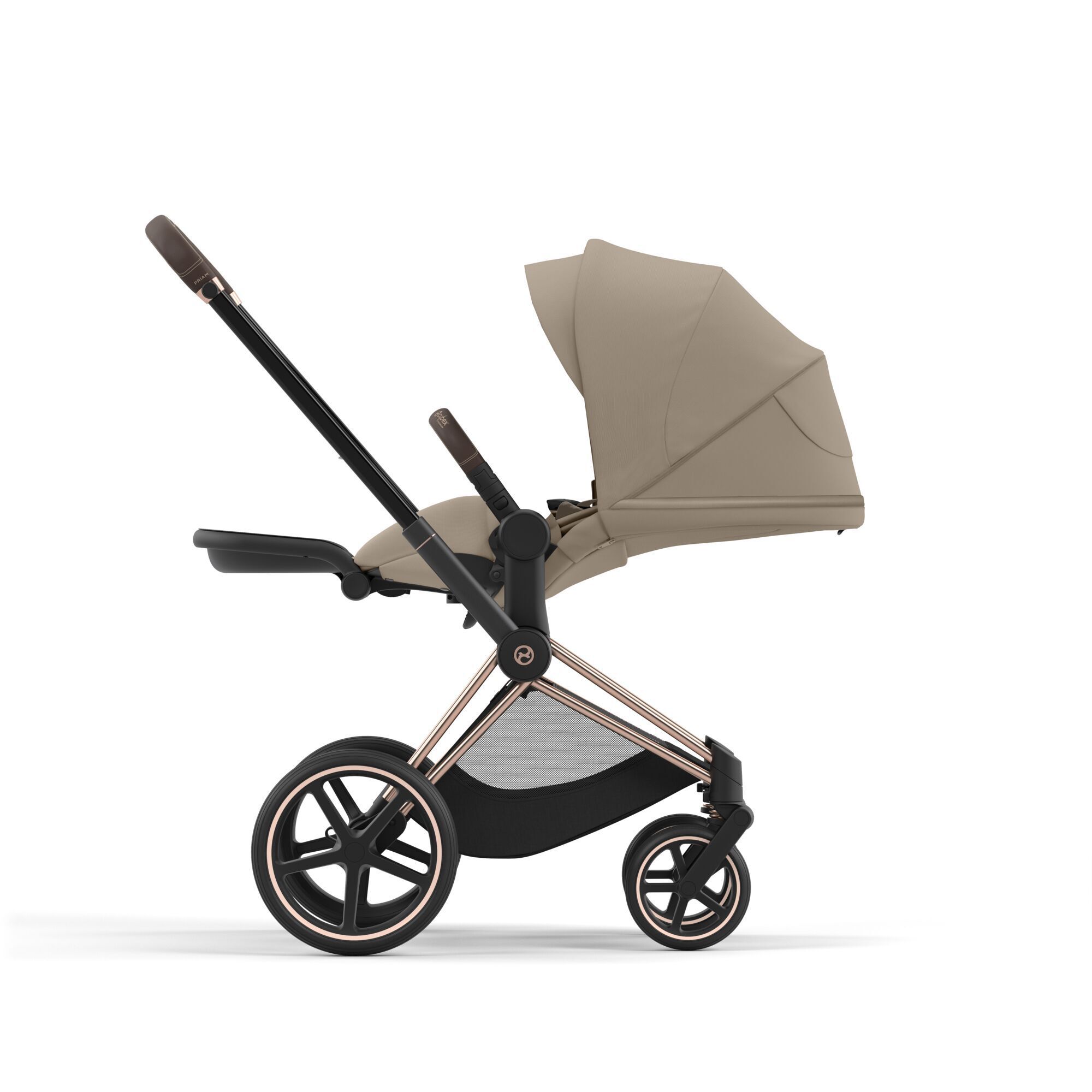 Коляска CYBEX Priam IV Rosegold 2 в 1 Cozy Beige