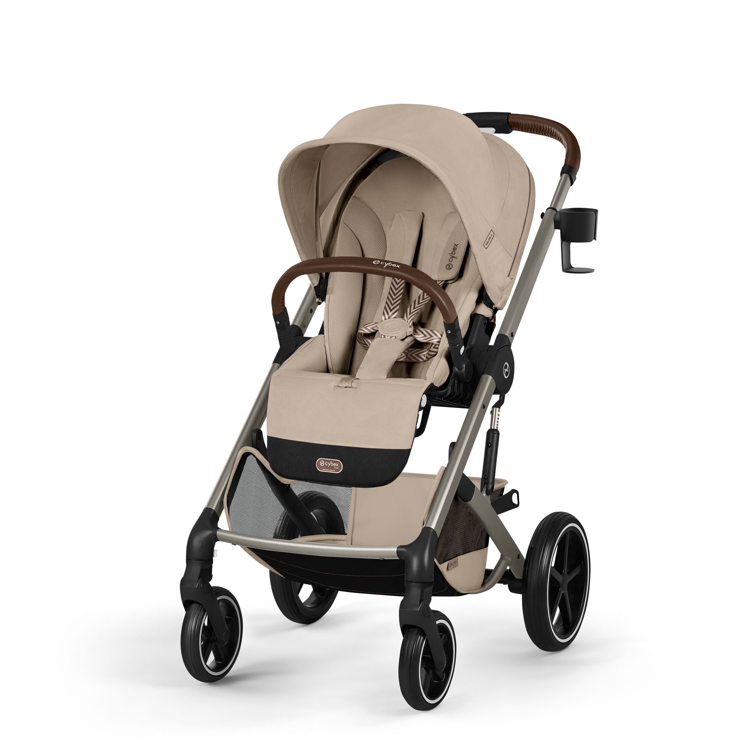 NEW Коляска Cybex Balios S LUX 2026 Almond Beige с дождевиком