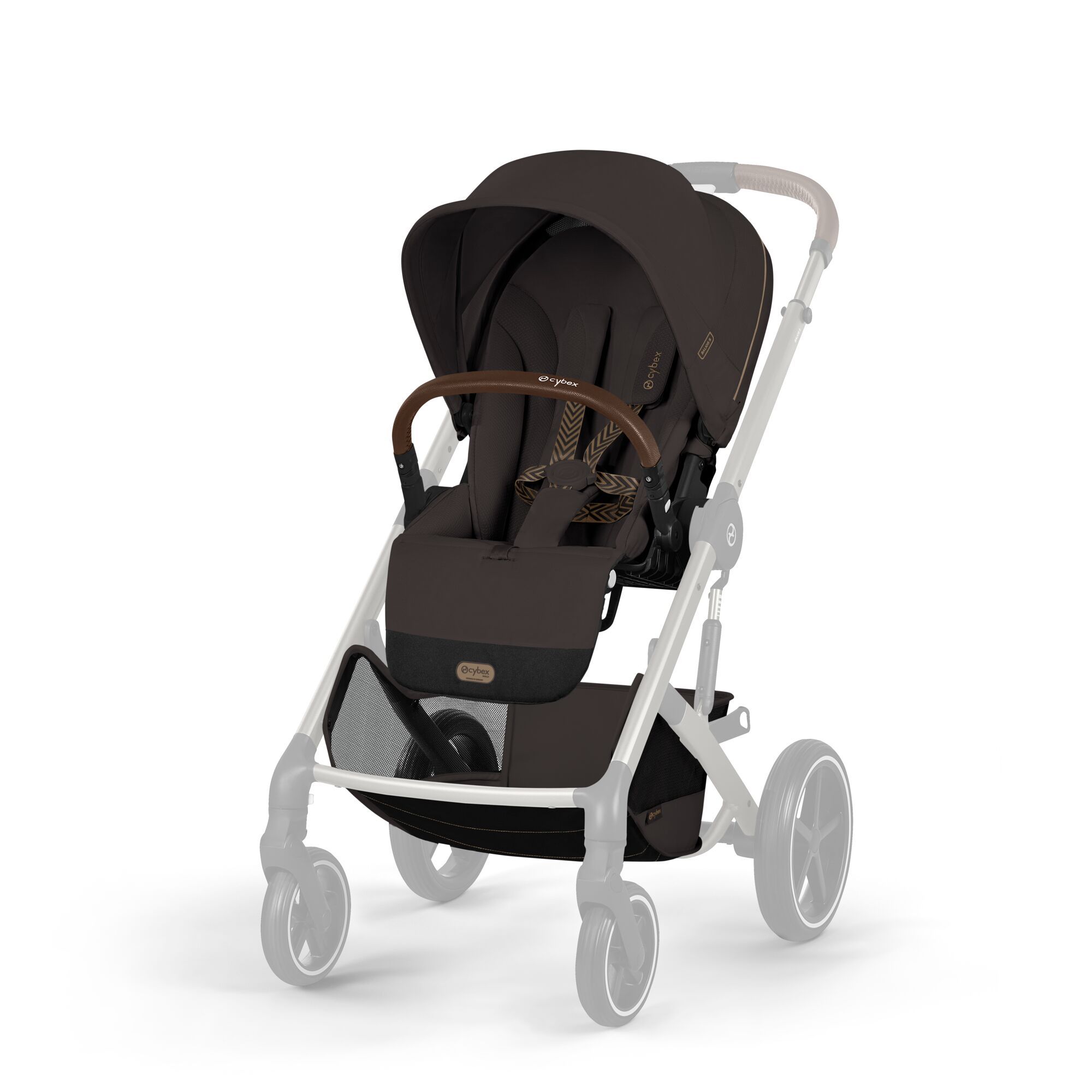 NEW Коляска Cybex Balios S LUX 2026 Chocolate Brown с дождевиком