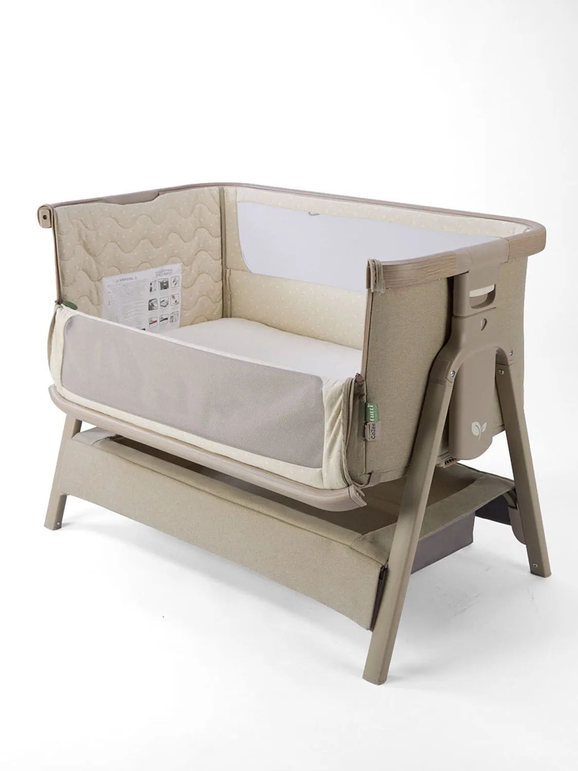 Кровать (колыбель) Tutti Bambini CoZee Air 2 51х80,5 см Орех/Какао (Soft Walnut and Cocoa) c колесами и качалкой 211207/3776