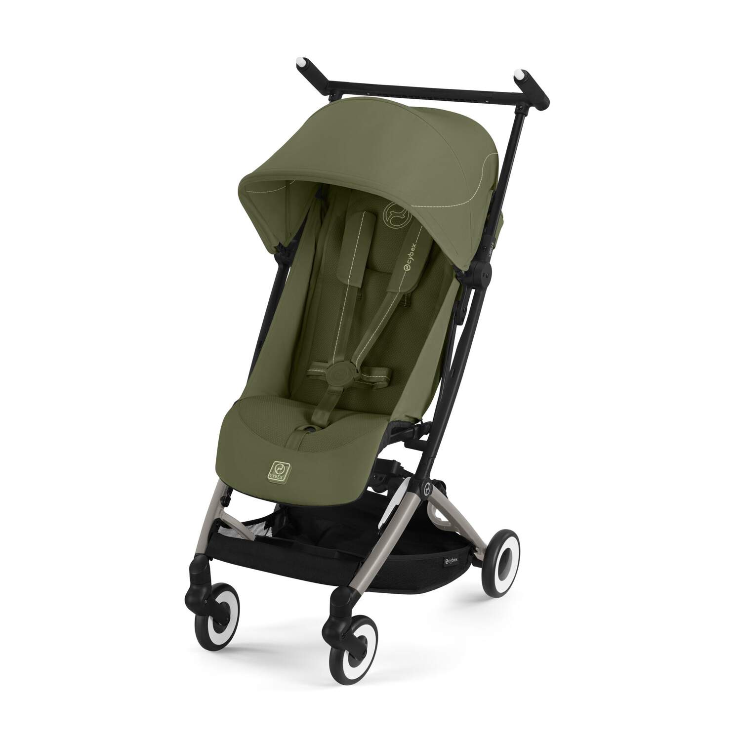 Детская коляска CYBEX Libelle TPE Moss Green с дождевиком и бампером