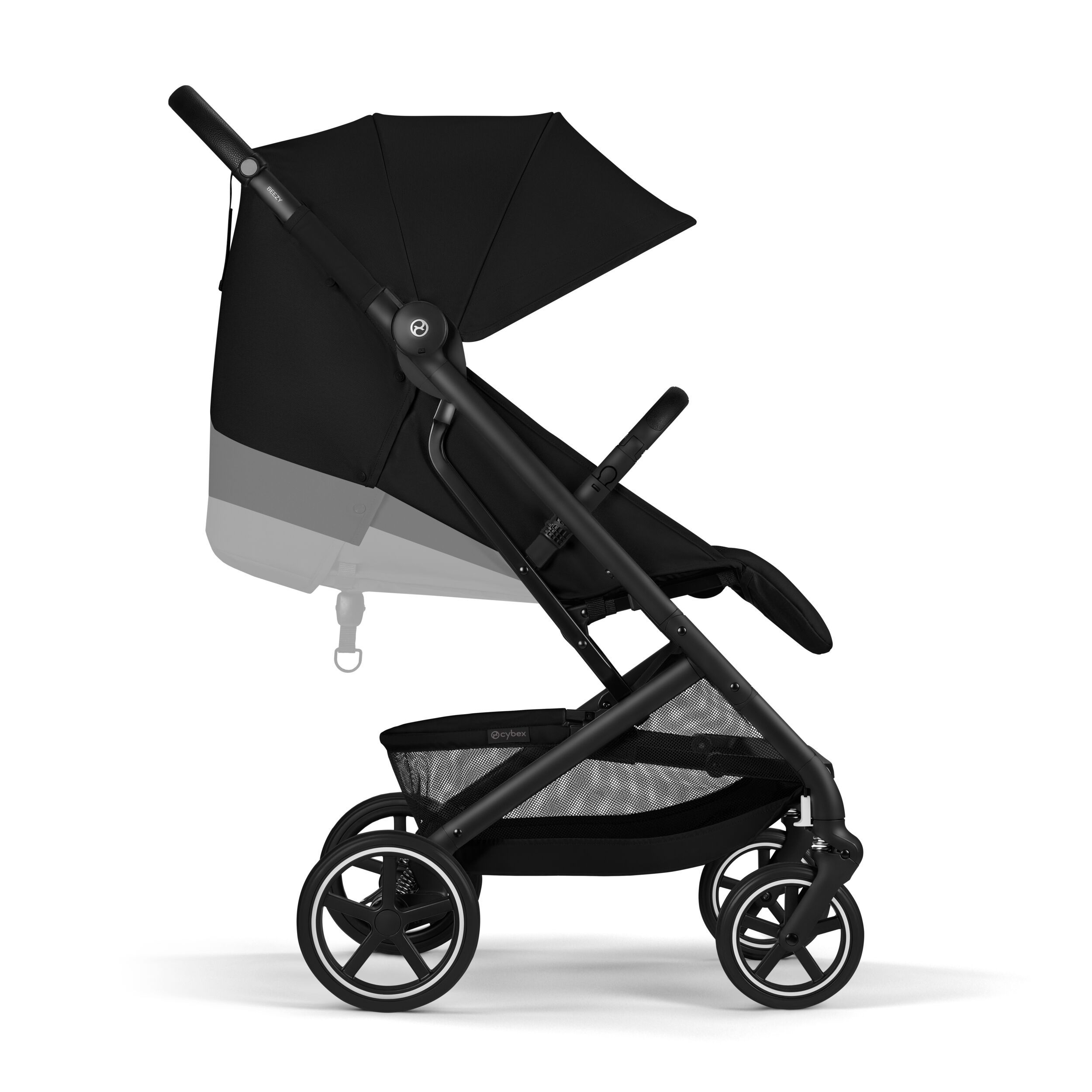 Коляска Cybex Beezy Magic Black 2026 с бампером и дождевиком