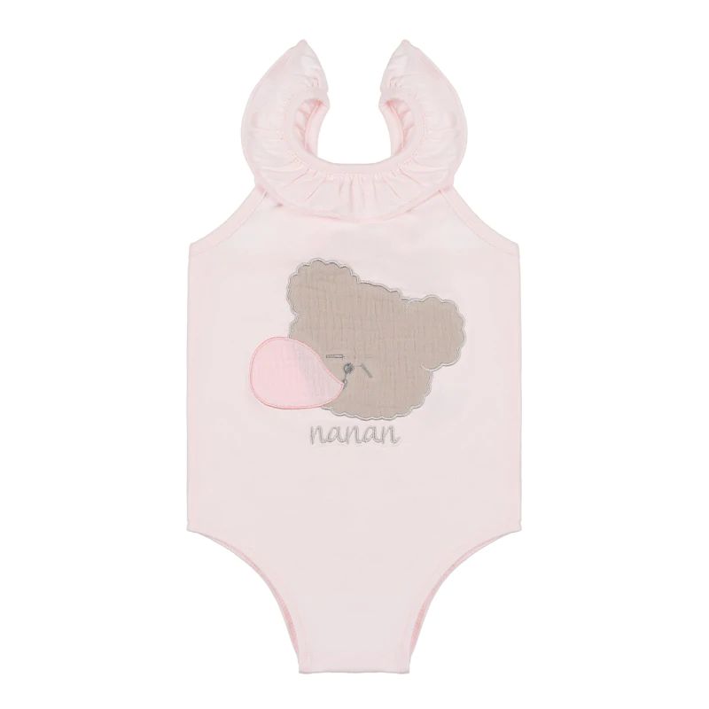 Розовый слитный купальник "Tato Bubble" 9 мес