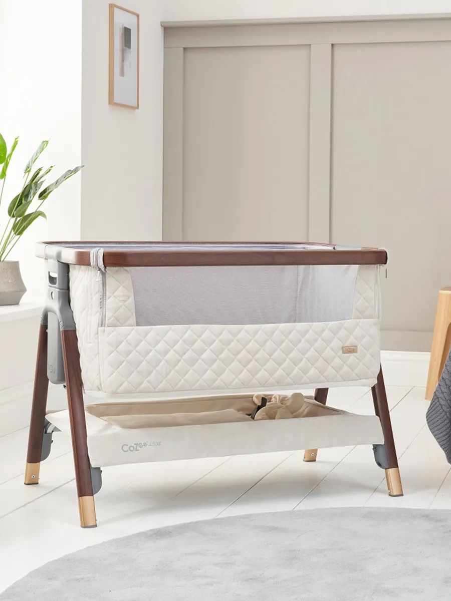 Колыбель Tutti Bambini CoZee Luxe Walnut/Cream с колесами 211208/6506