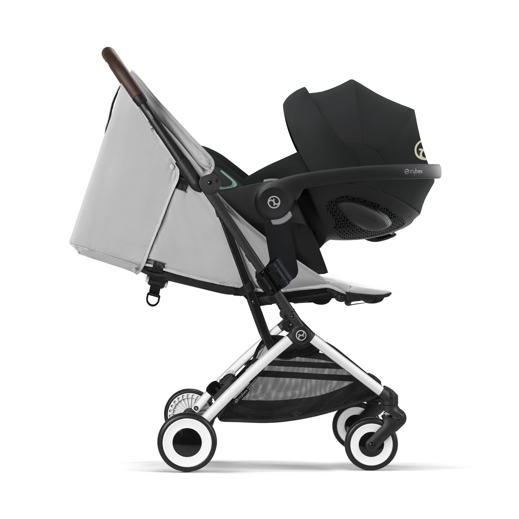 Прогулочная коляска Cybex Orfeo с дождевиком и бампером, SLV Fog Grey