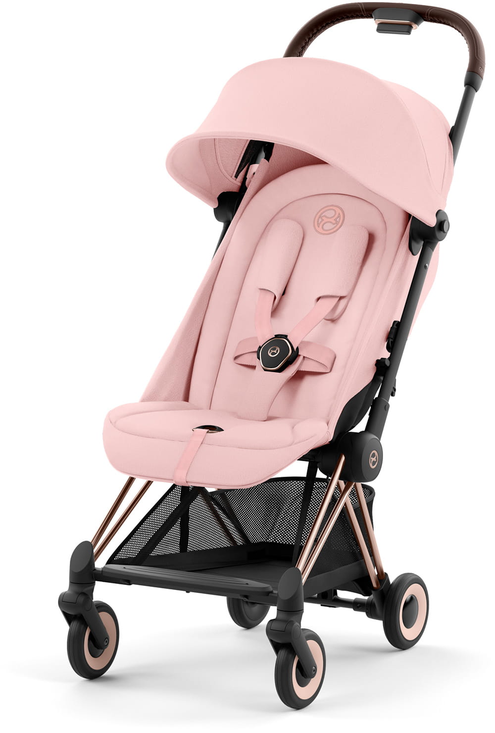 Коляска CYBEX Coya Rosegold / Peach Pink + Бампер +Дождевик