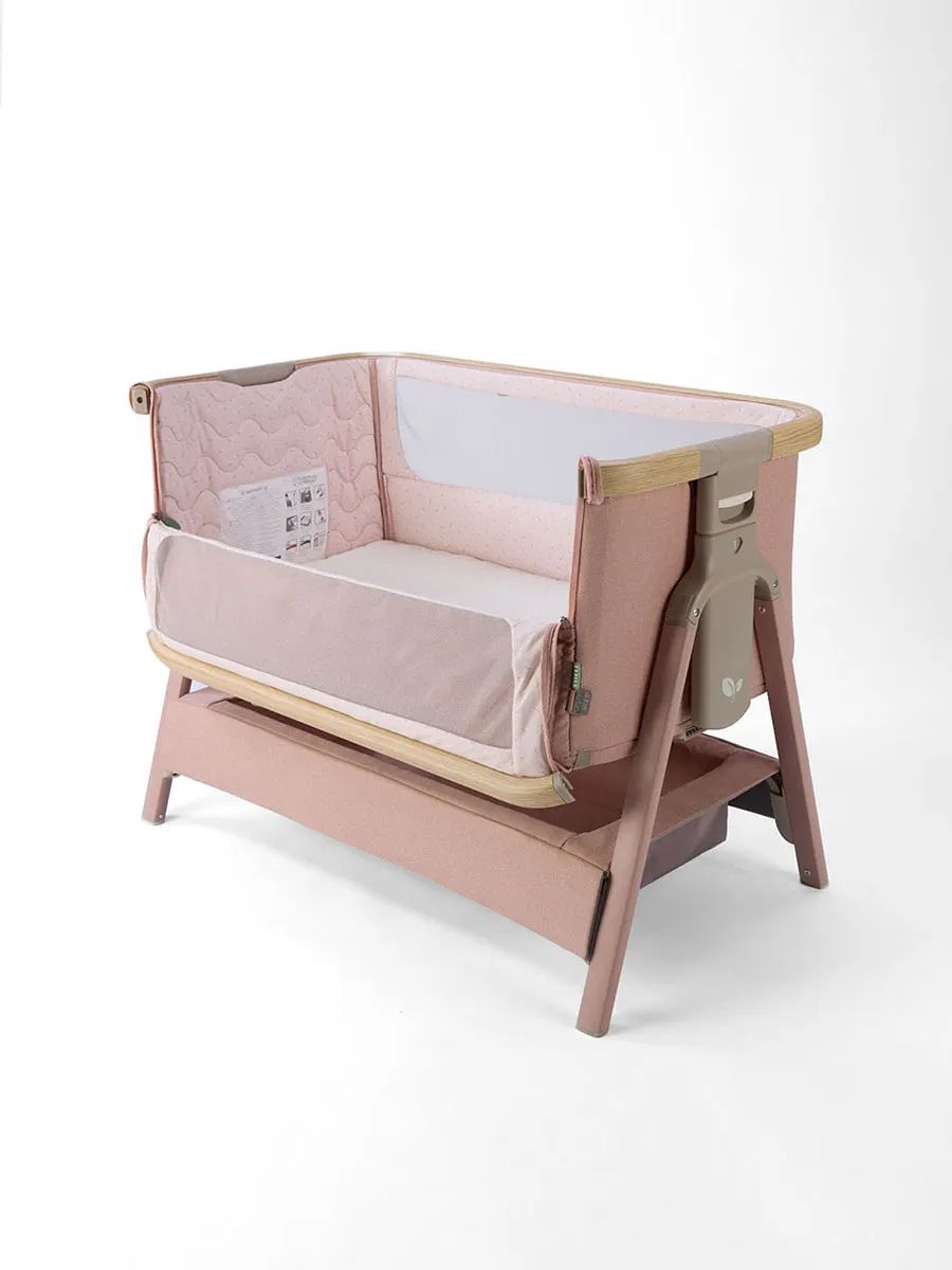 Кровать (колыбель) Tutti Bambini CoZee Air 2 51х80,5 см Дуб/Розовый (Drifted Oak and Blush) c колесами и качалкой 211207/3776