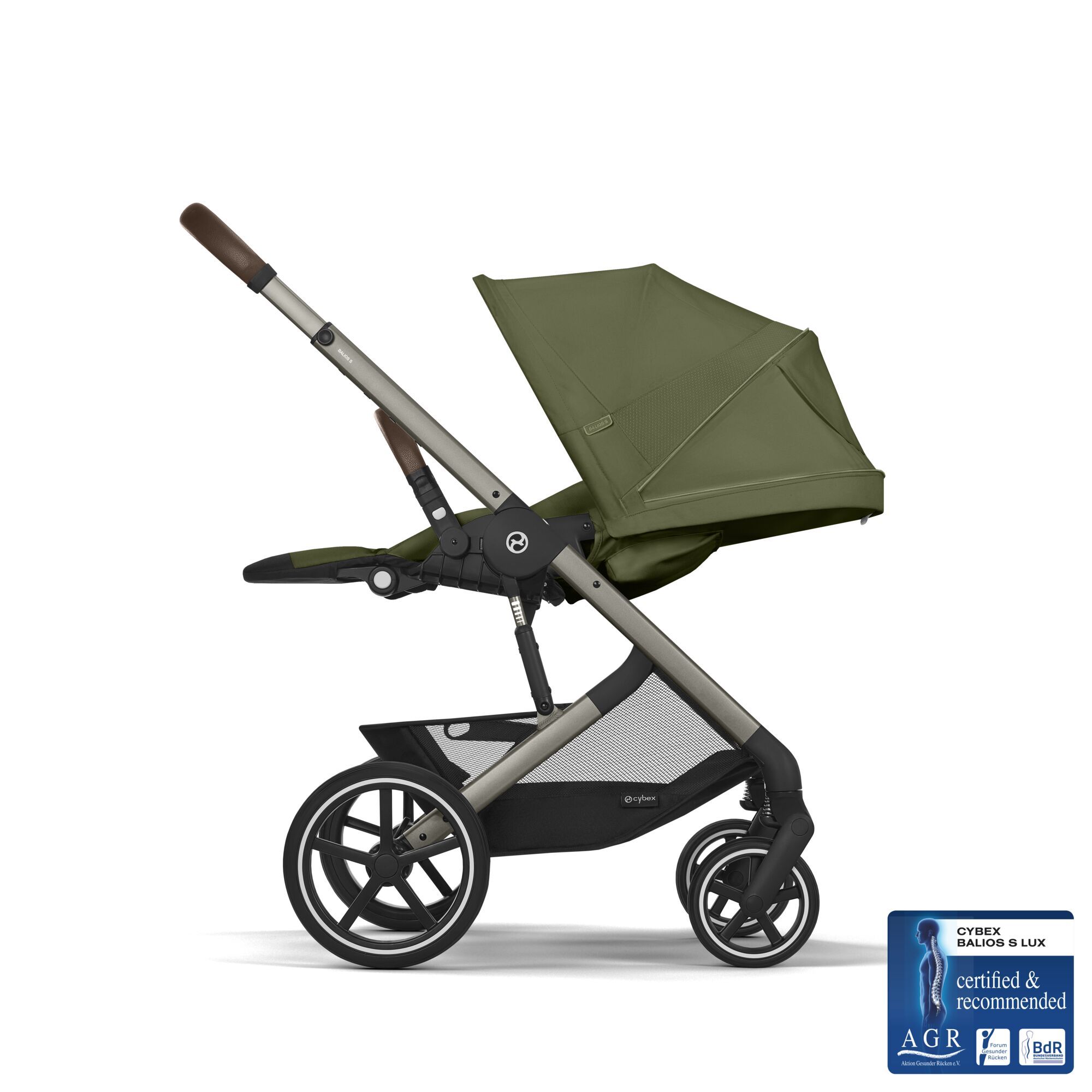 Коляска прогулочная Cybex Balios S LUX NEW 2026 Moss Green