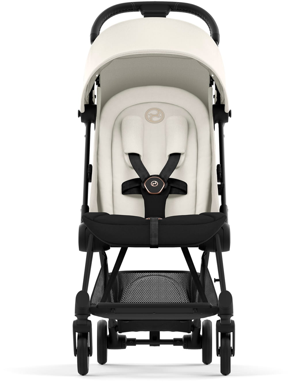 Коляска CYBEX Coya Matt Black / Off White + Бампер +Дождевик