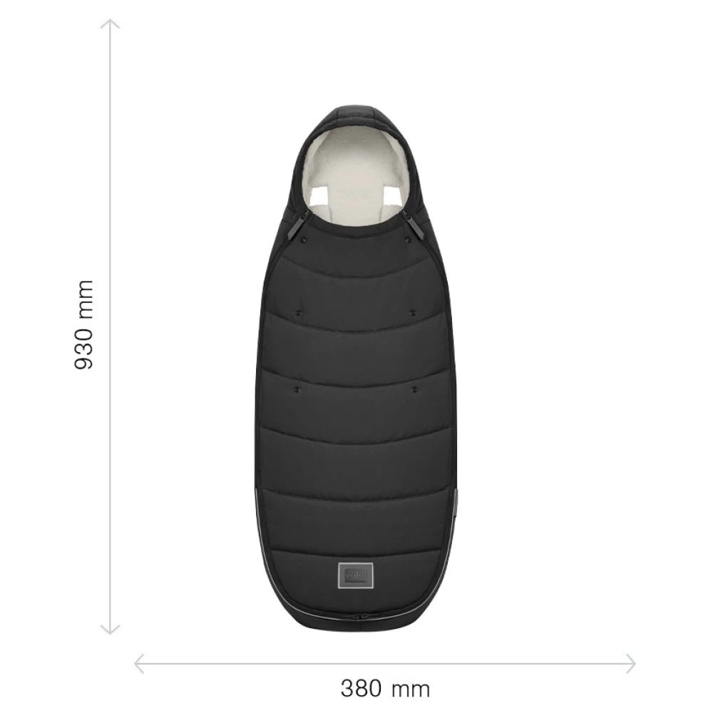 Конверт-накидка на ножки Cybex Platinum Footmuff Sepia Black