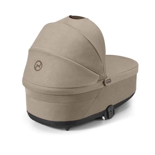 Cybex Balios S LUX NEW 3 в 1 Almond Beige 2025 с автокреслом Aton B2 i-size Volcano Black, с дождевиком и адаптерами
