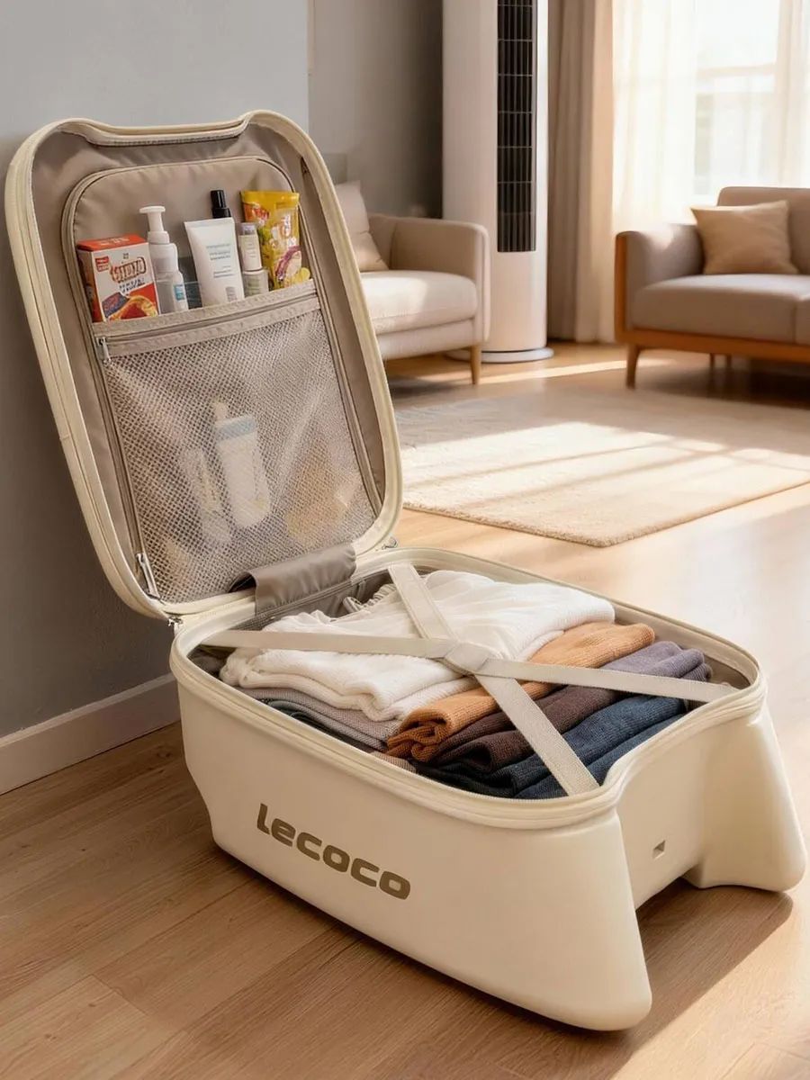 Чемодан Lecoco с детским сиденьем white C-Box-B3