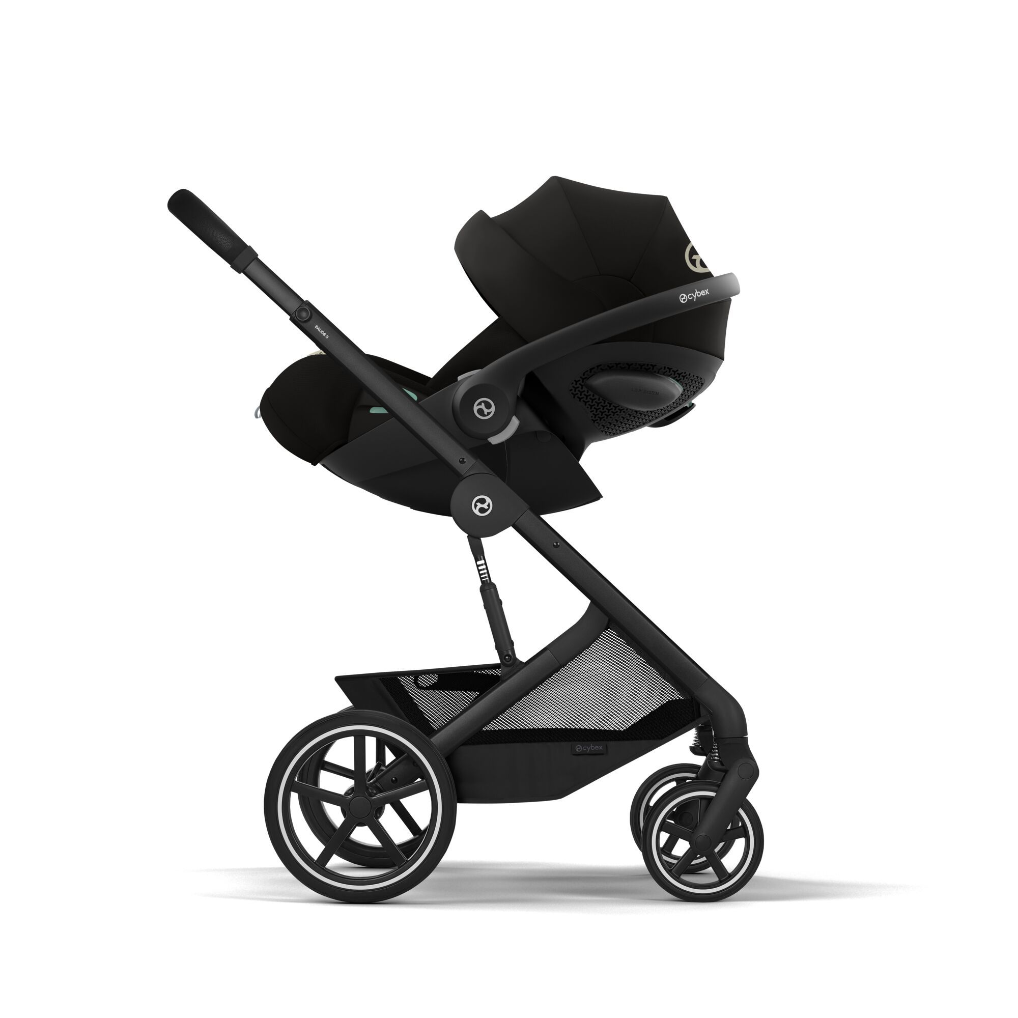 Коляска Cybex Balios S LUX NEW 2026 Moon Black с дождевиком