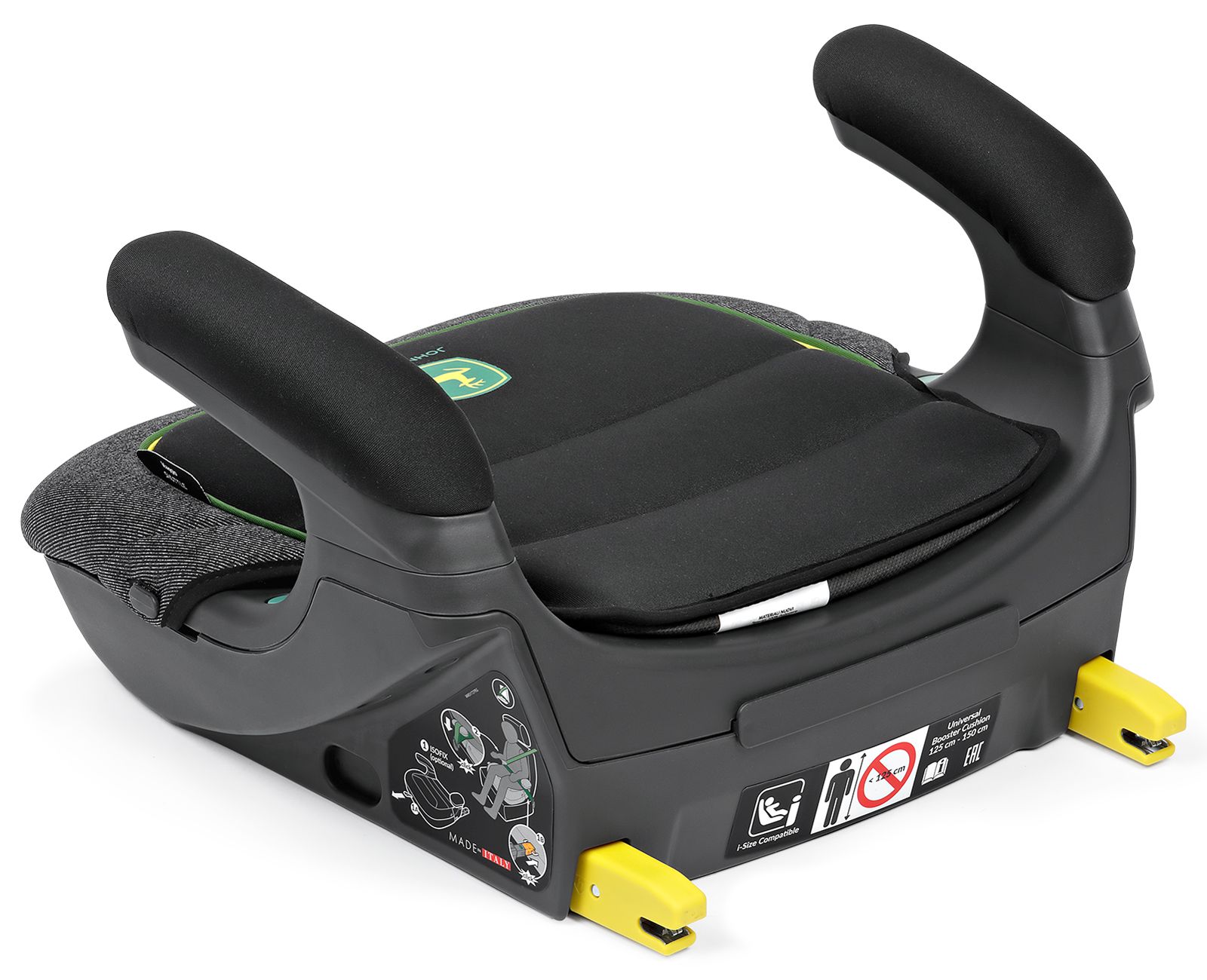 Автокресло-бустер Peg Perego Viaggio i-Size Shuttle John Deere (чёрный с серым)
