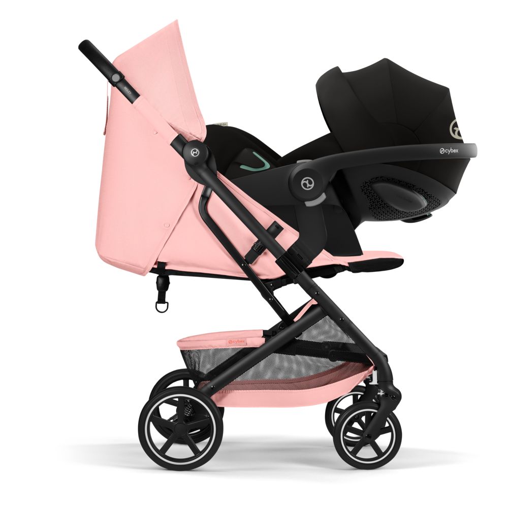 Коляска Cybex Beezy Candy Pink 2026 с бампером и дождевиком