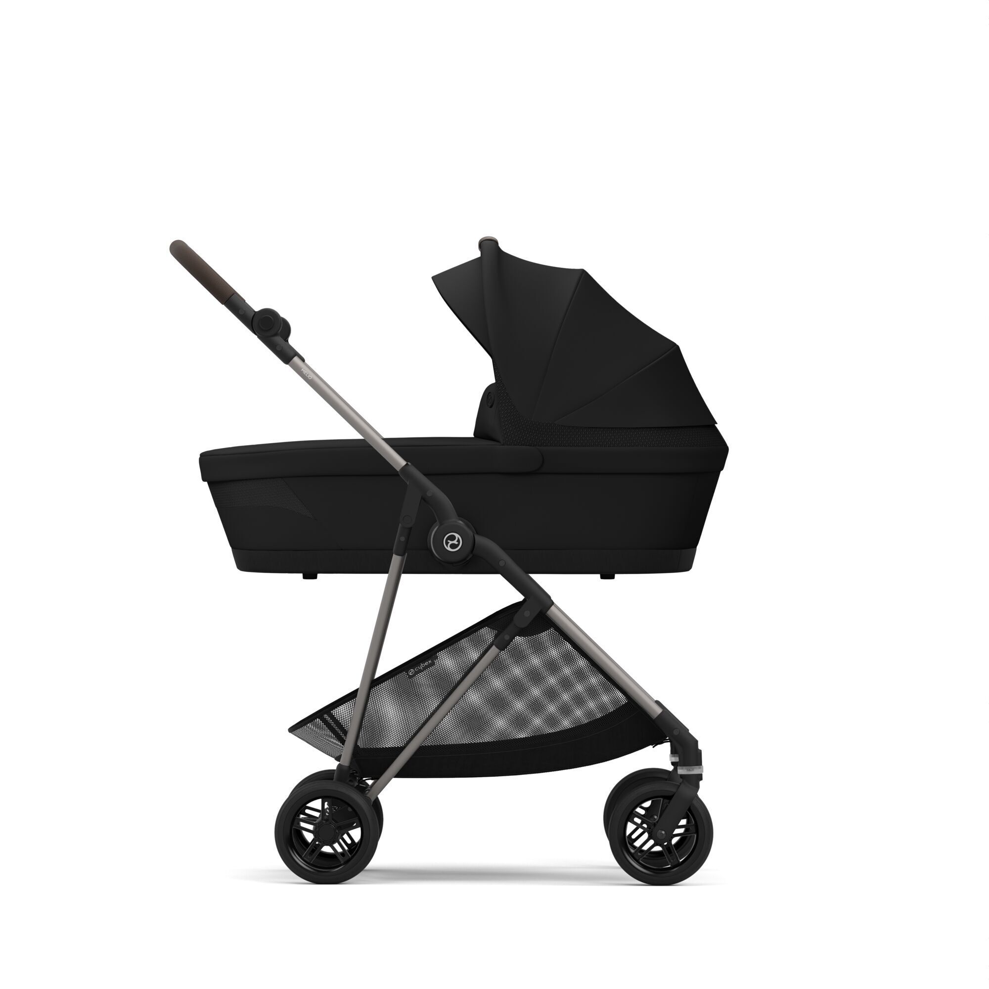 Cybex Спальный блок для коляски Melio, Magic Black с дождевиком