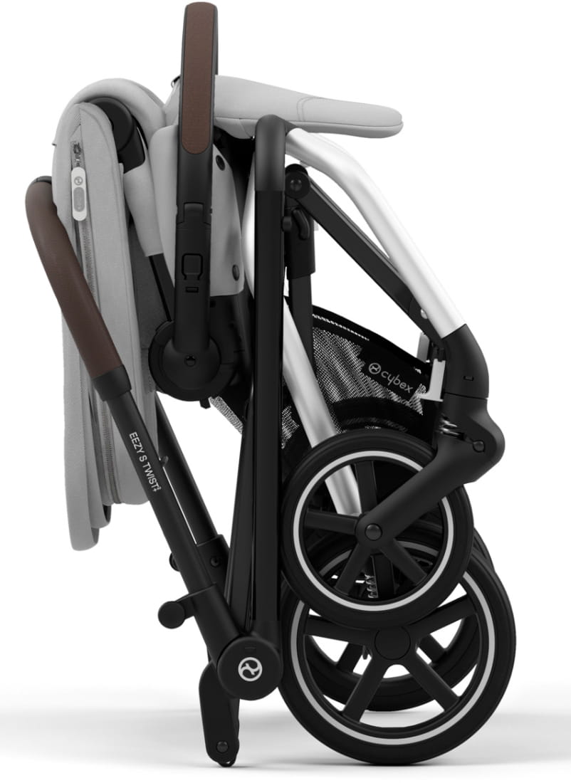 Коляска Cybex Eezy S Twist+ 2 SLV Fog Grey (2025) с дождевиком и бампером