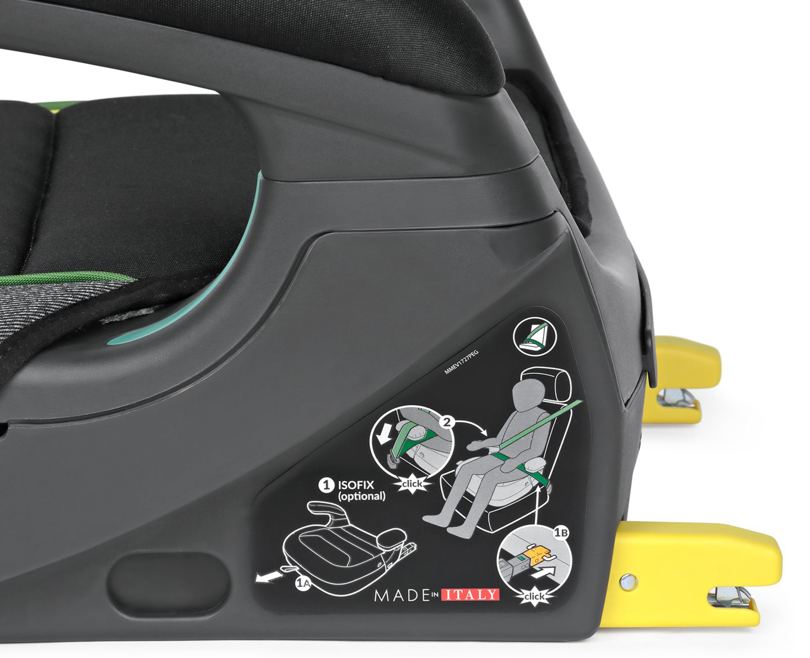 Автокресло-бустер Peg Perego Viaggio i-Size Shuttle John Deere (чёрный с серым)