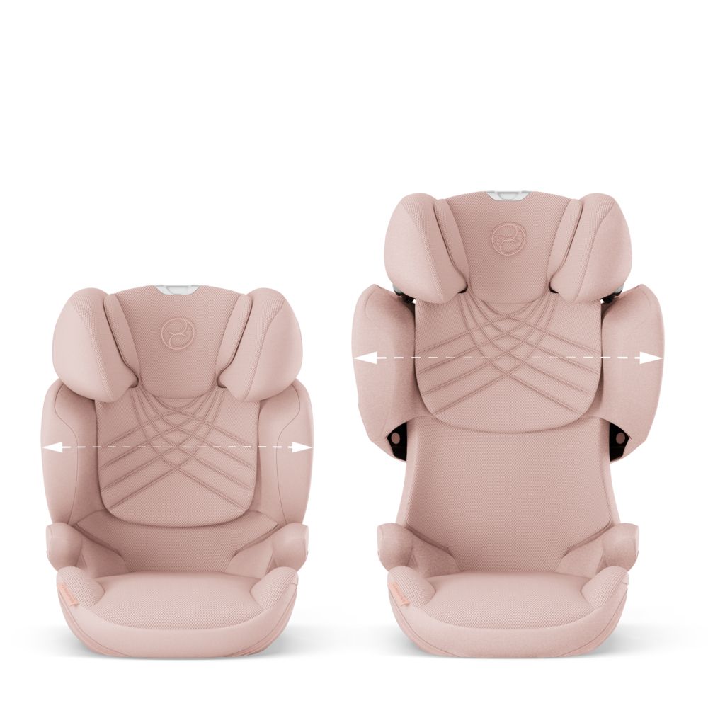 Автокресло Cybex Solution T i-Fix Peach Pink Plus 3-12 лет (15-36 кг), трансформируется в бустер, Isofix, i-Size R129