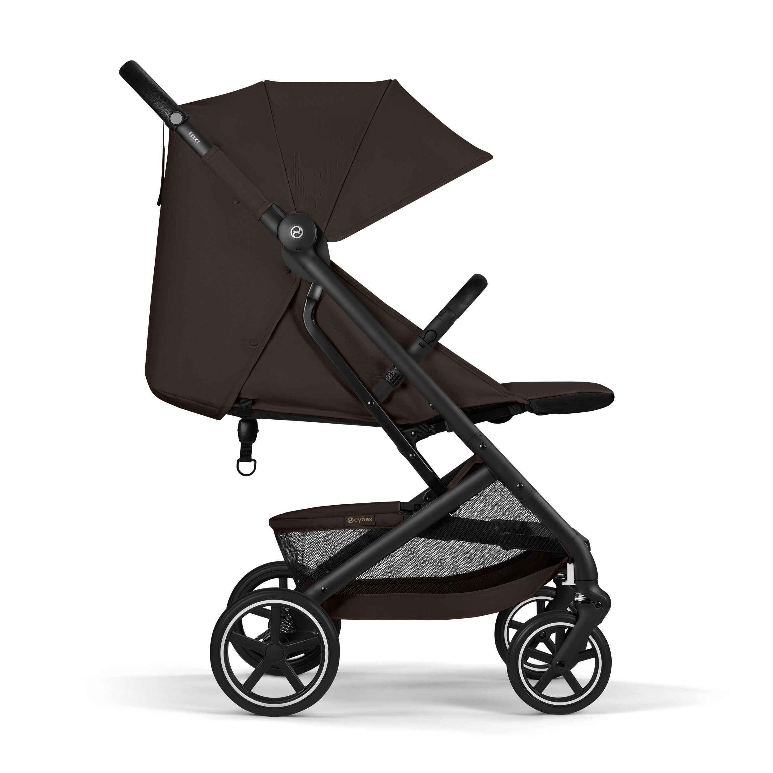 Коляска Cybex Beezy Chocolate Brown 2026 с бампером и дождевиком