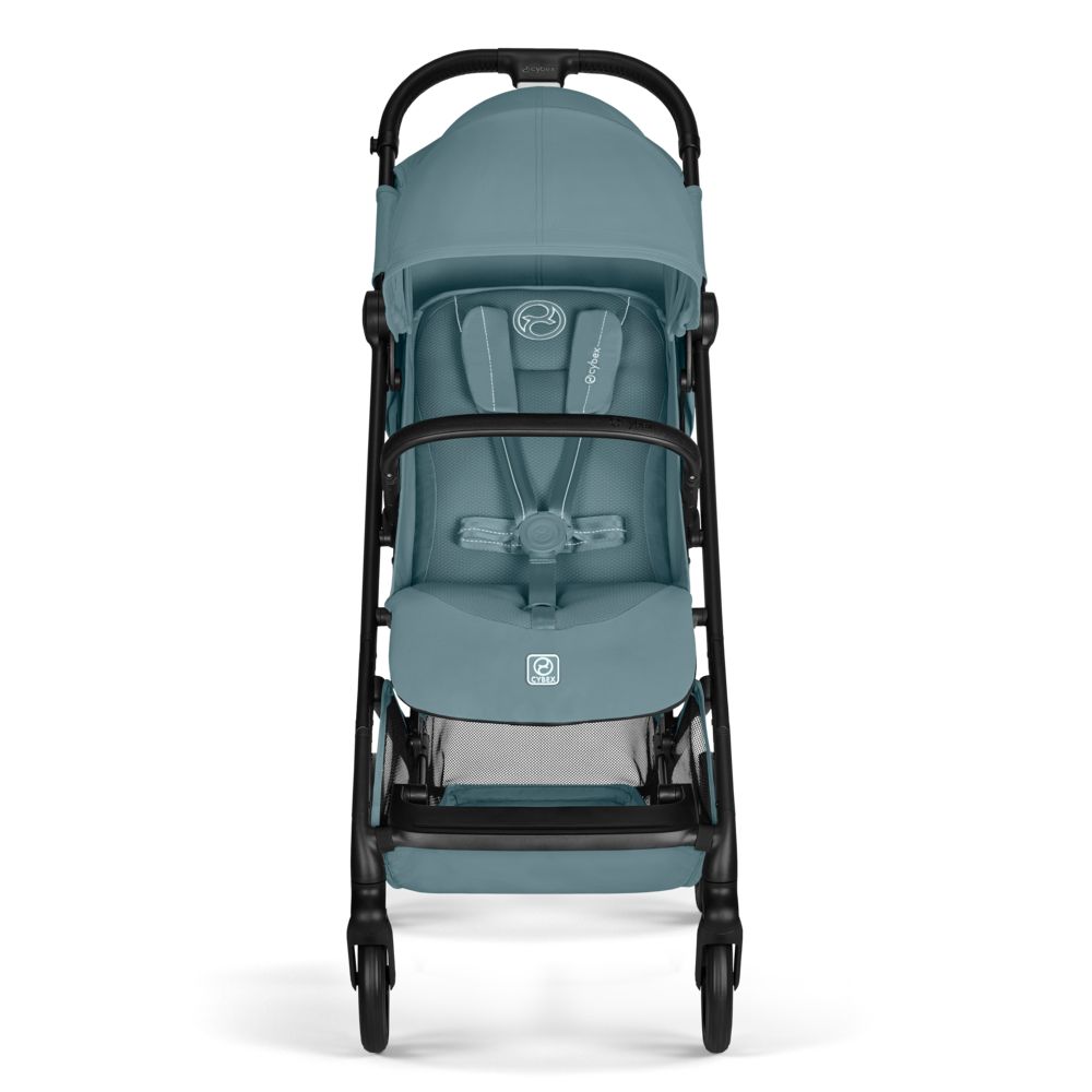 Коляска Cybex Beezy Stormy Blue 2026 с бампером и дождевиком
