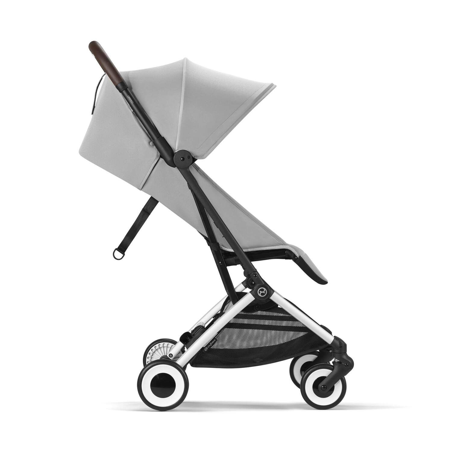 Прогулочная коляска Cybex Orfeo с дождевиком и бампером, BLK Fog Grey