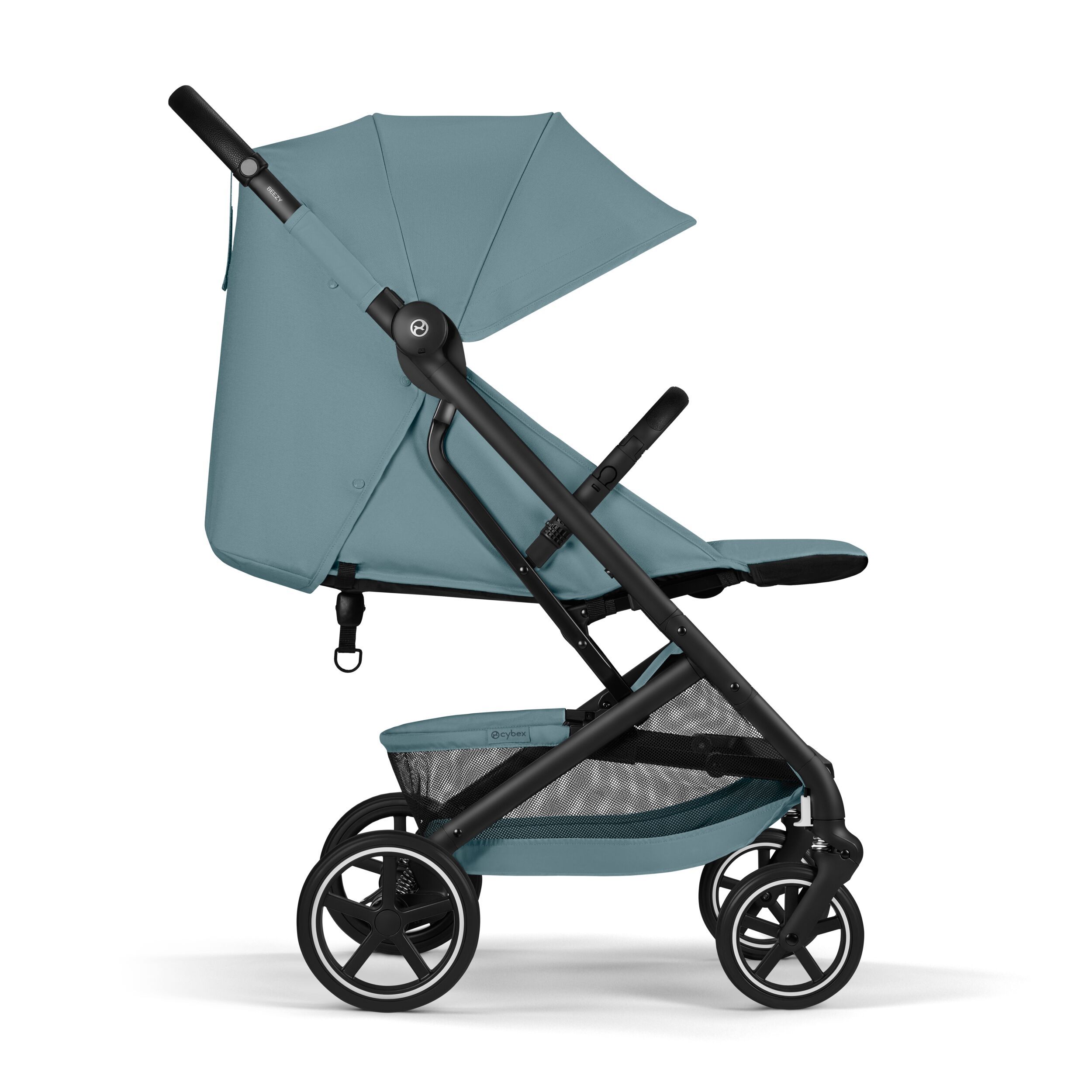 Коляска Cybex Beezy Stormy Blue 2026 с бампером и дождевиком