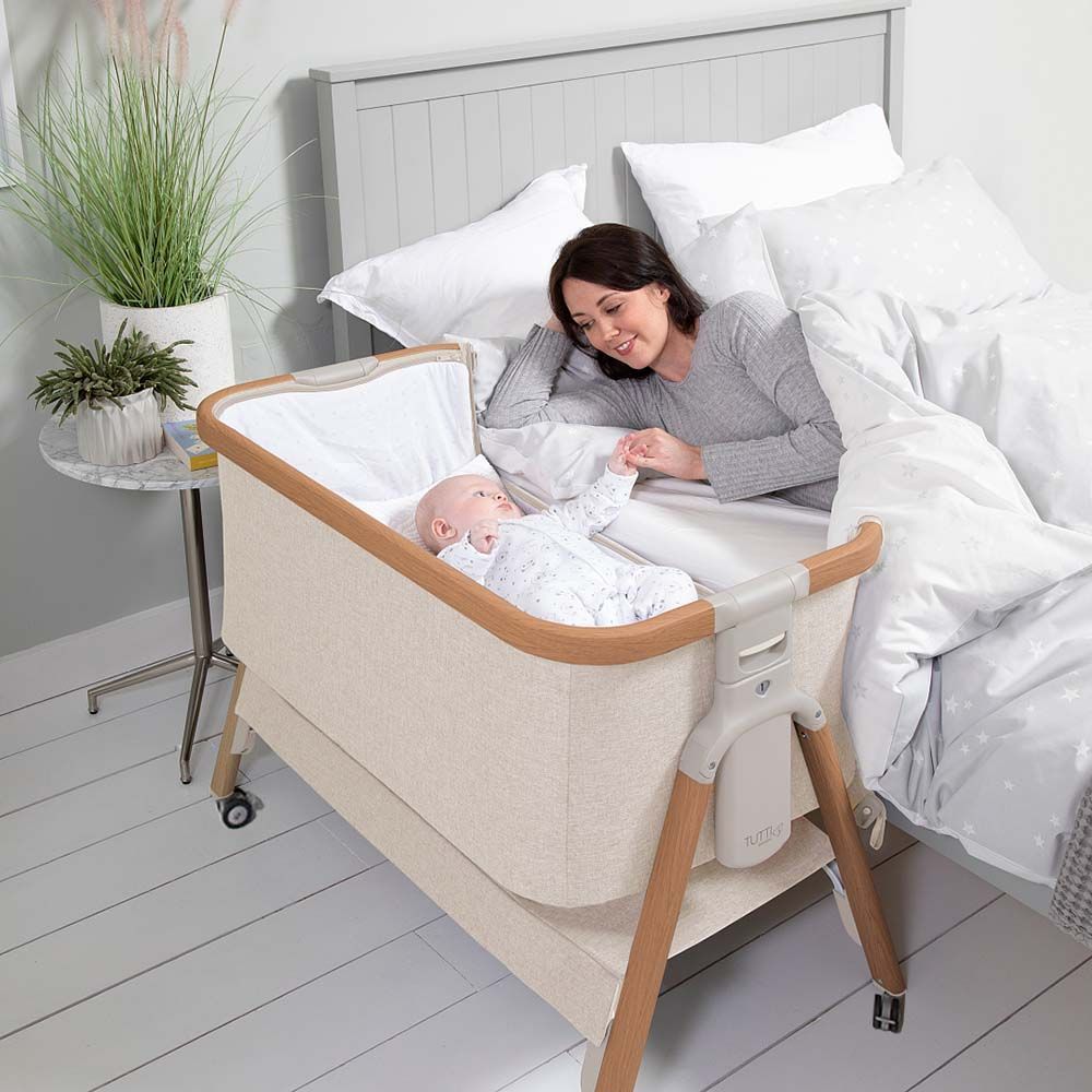 Колыбель Tutti Bambini CoZee с колесами Scandinavian Walnut and Ecru 211205/7508