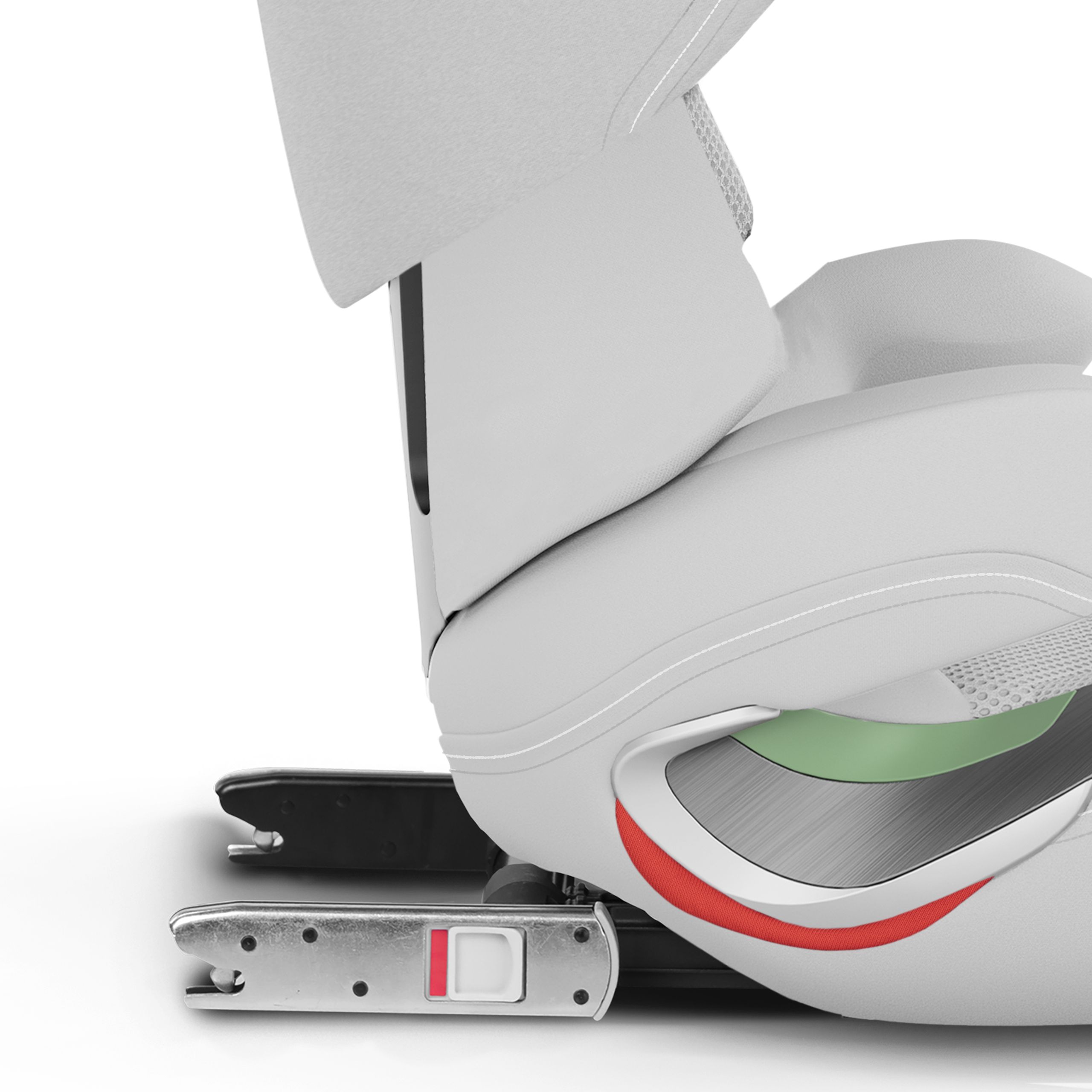 Автокресло Cybex Solution T i-Fix Platinum White Plus 3-12 лет (15-36 кг), трансформируется в бустер, Isofix, i-Size R129