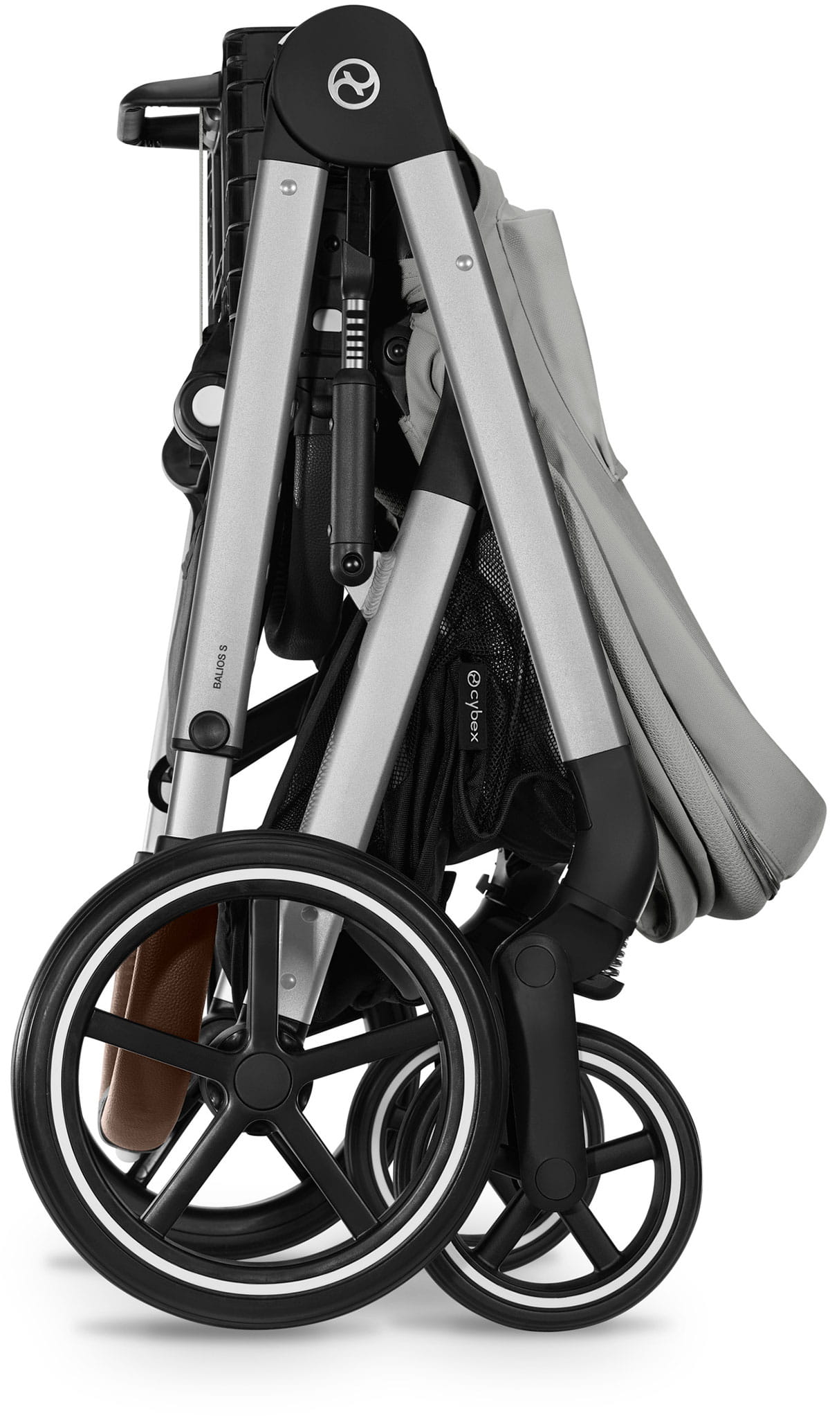 Коляска прогулочная Cybex Balios S LUX NEW 2025 Stone Grey с накидкой для ног и дождевиком