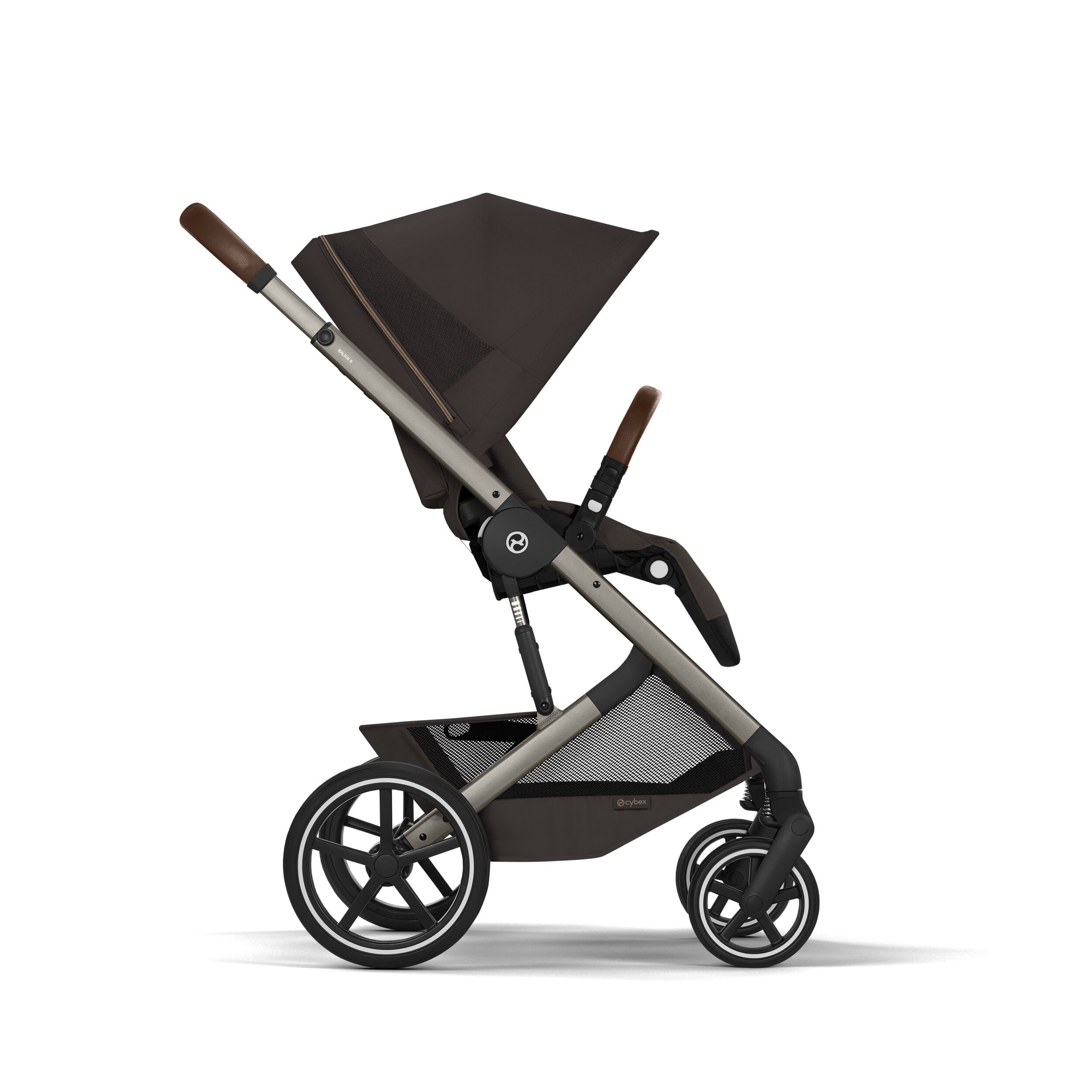 NEW Коляска 2 в 1 Cybex Balios S LUX 2026 Chocolate Brown с дождевиками